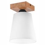 Envostar Risco ceiling lamp 1-bulb fabric shade white