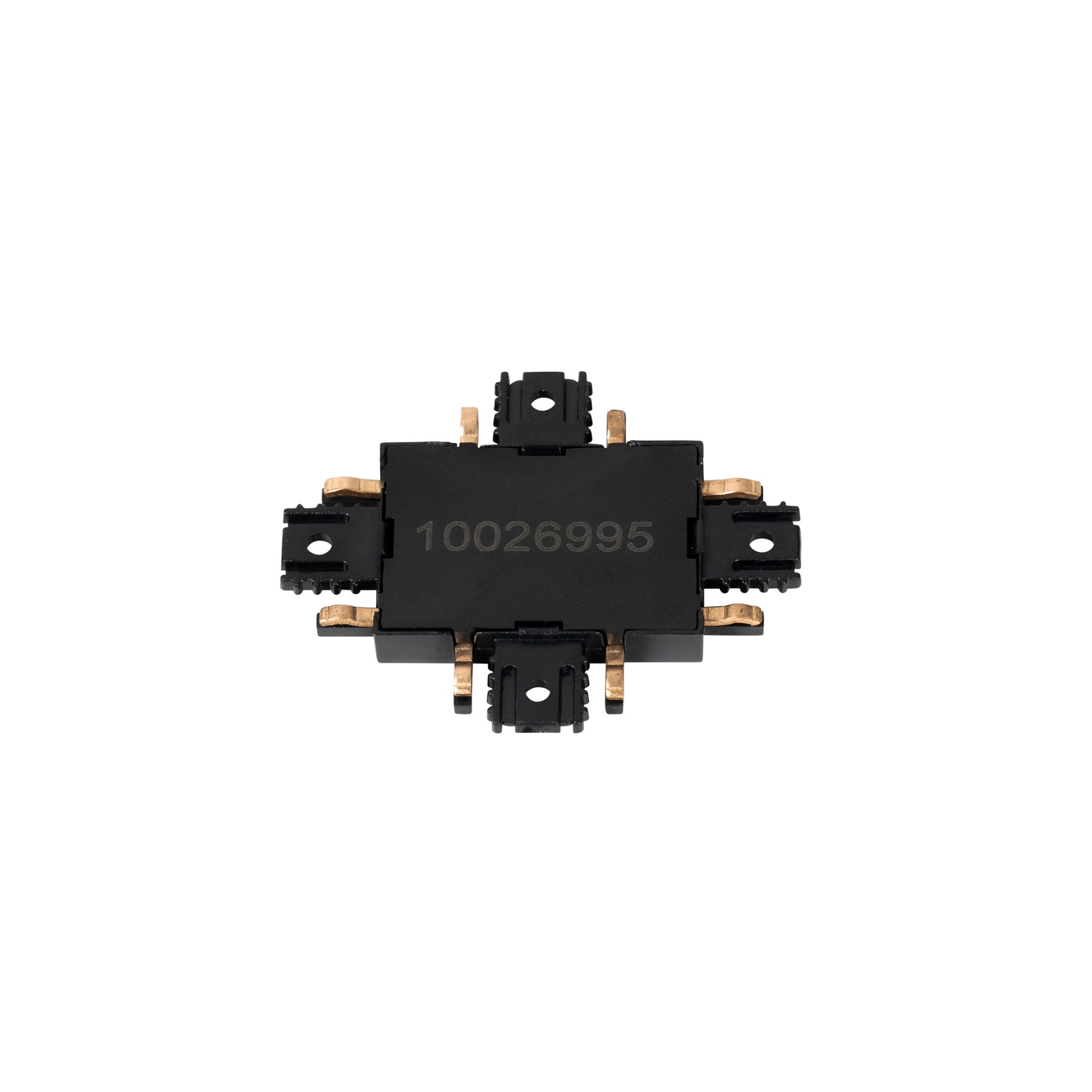 Lindby cross connector Lumaro, black, plastic