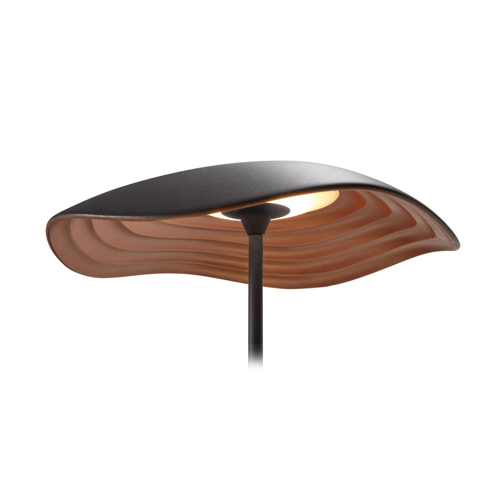 Bover lampe de table LED Valentina M/29, noir/cuivre