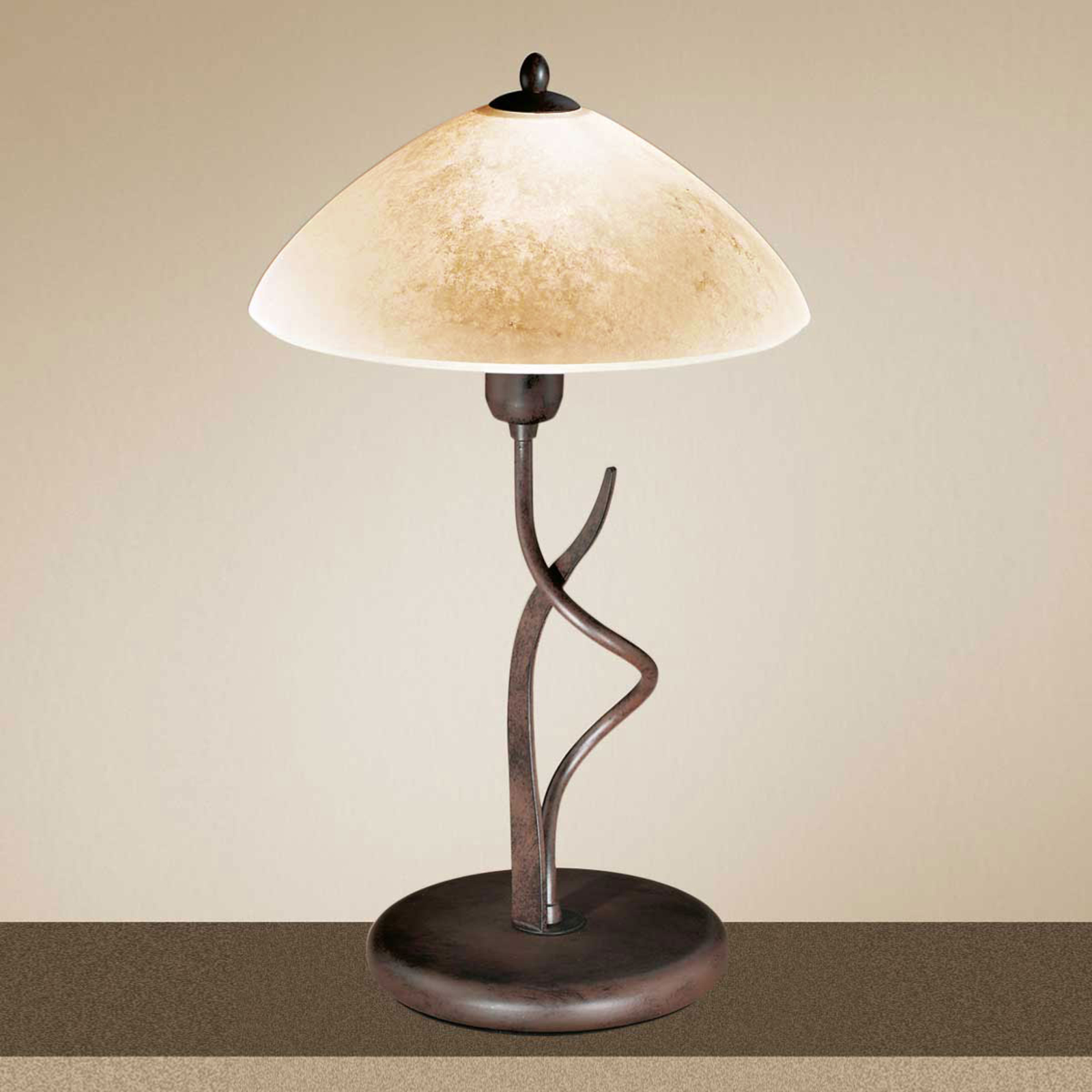 Country-house table lamp Samuele, scavo