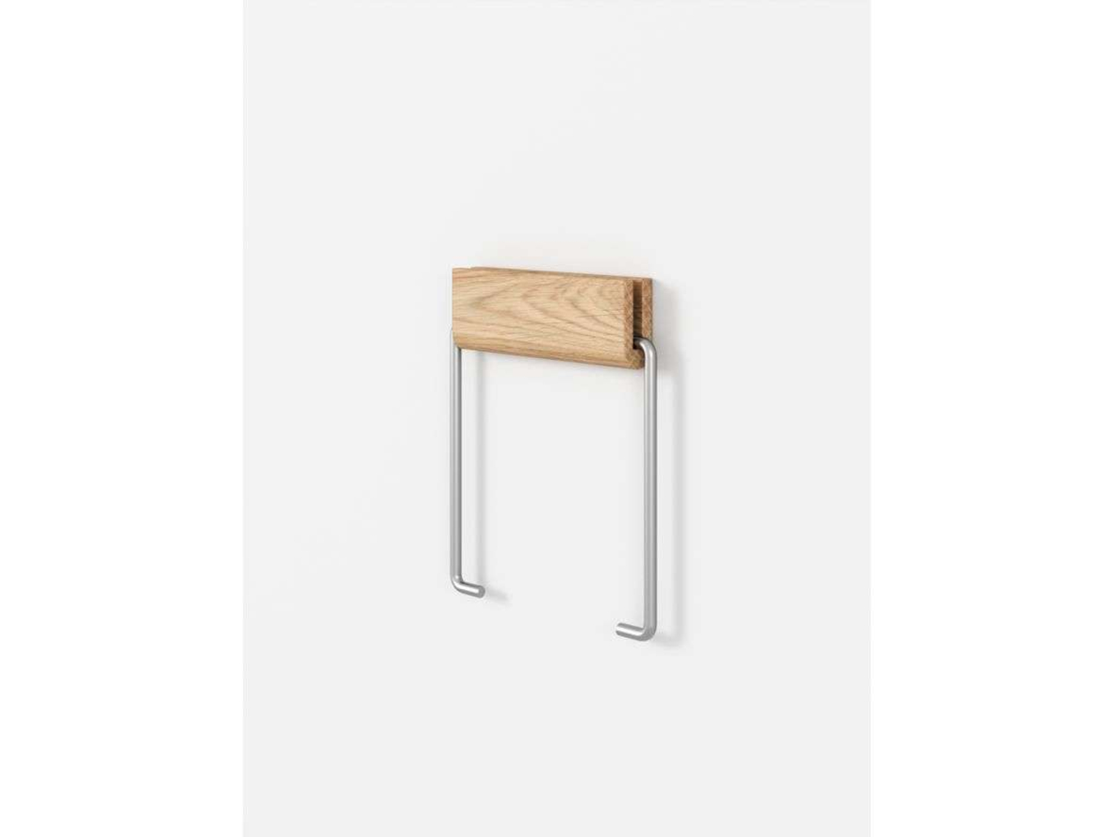 Toilet Roll Holder Oak/Steel - Moebe