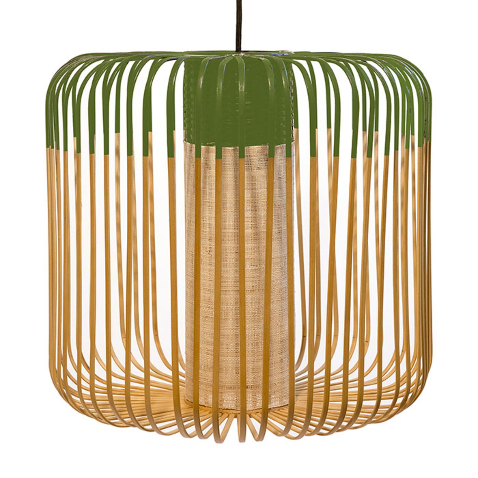 Forestier Bamboo Light M colgante 45cm verde