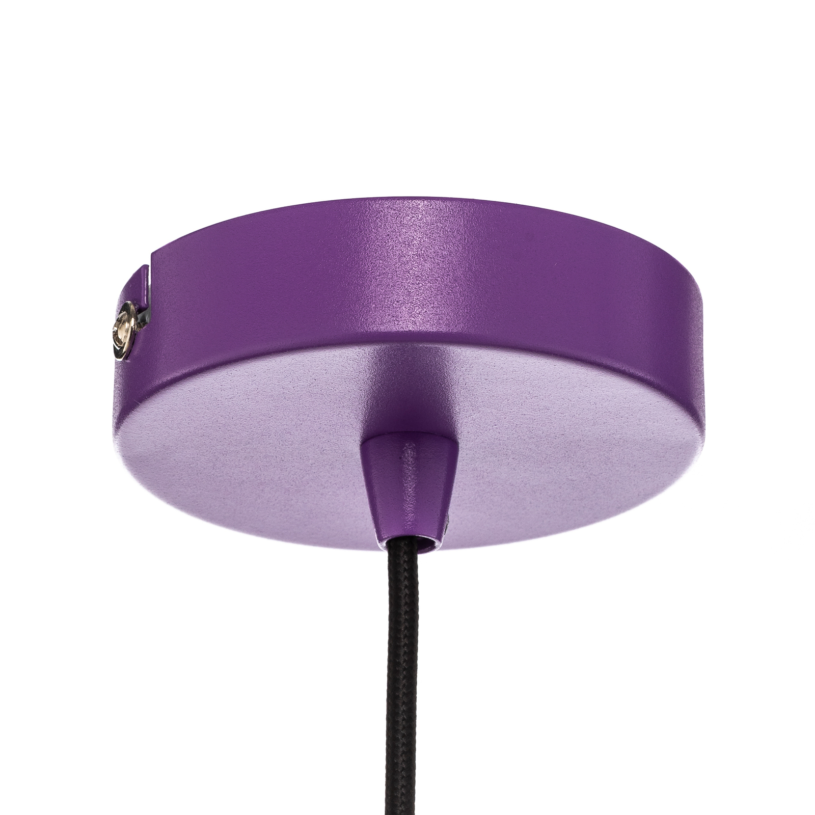 Lindby Maivi pendant light, purple, 40 cm, iron, cage