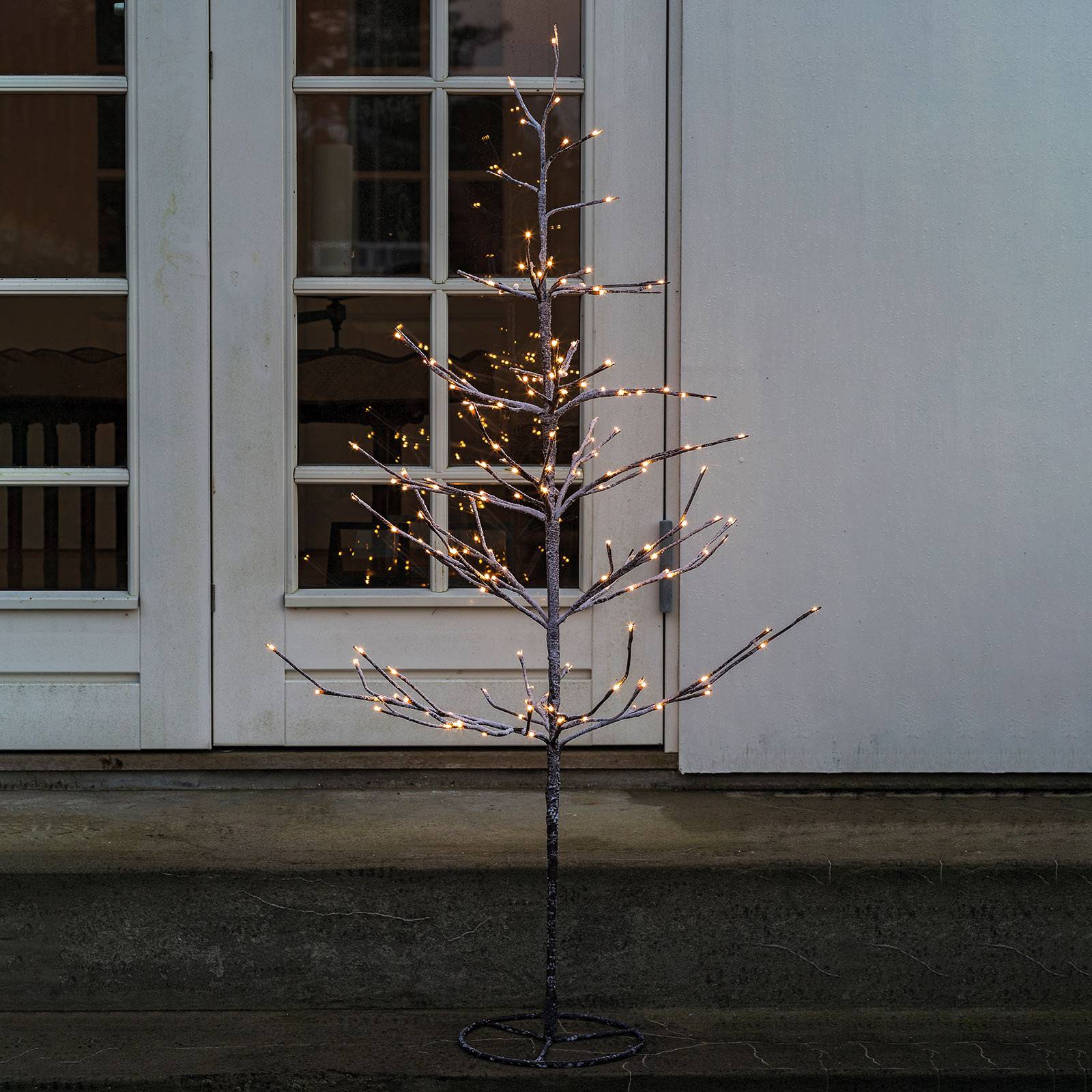 Sirius Sapin LED Alex au Look enneigé hauteur 90 cm