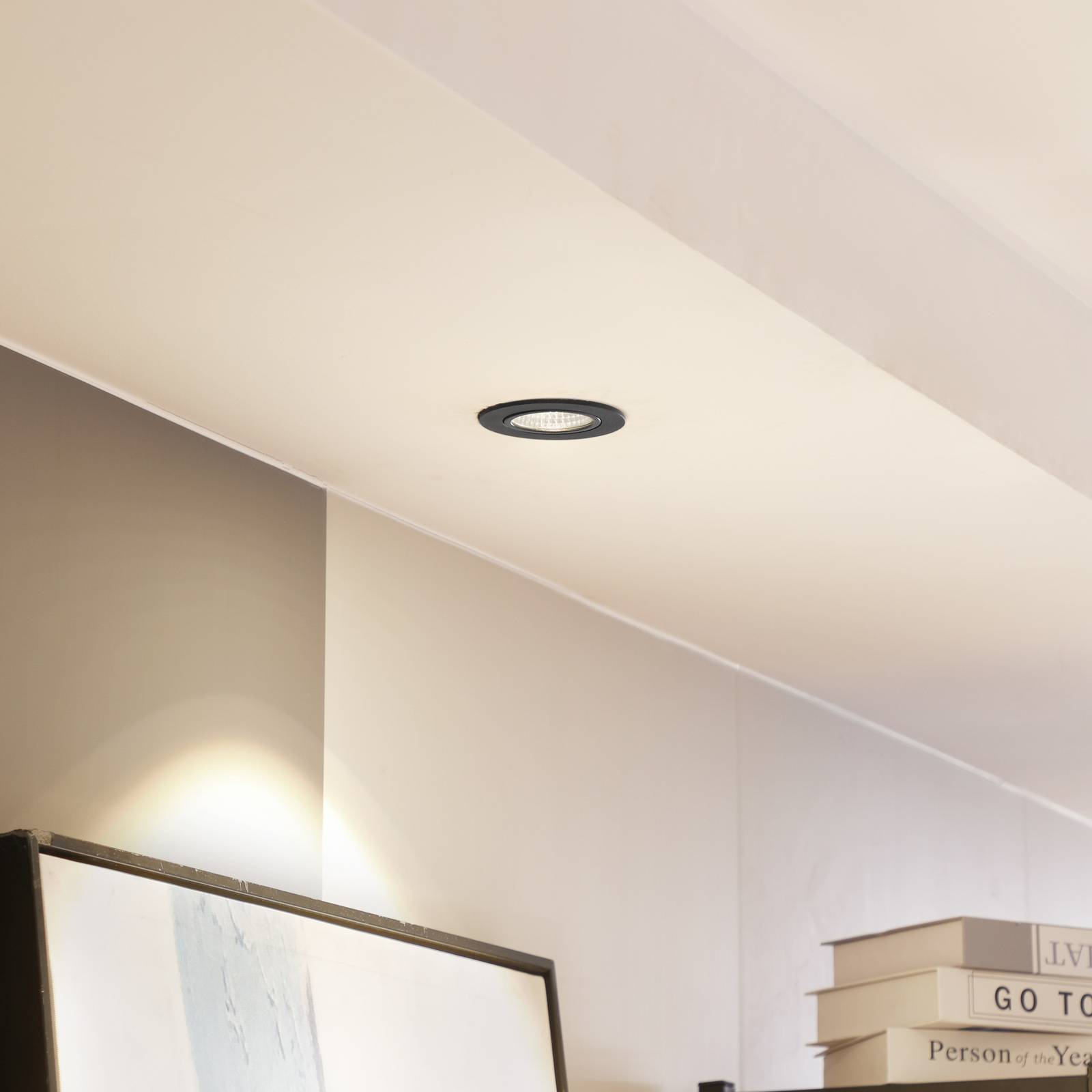 E-shop Arcchio LED stropné svietidlo Zarik čierne, 3 000K
