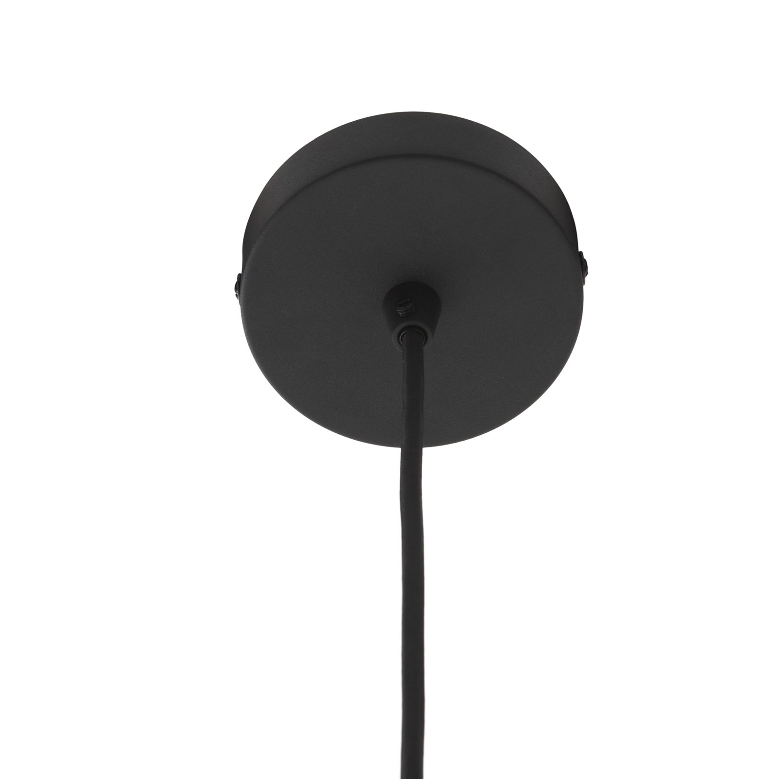 Lucande hanglamp Aeloria, zwart, Ø 25 cm, ijzer, E27