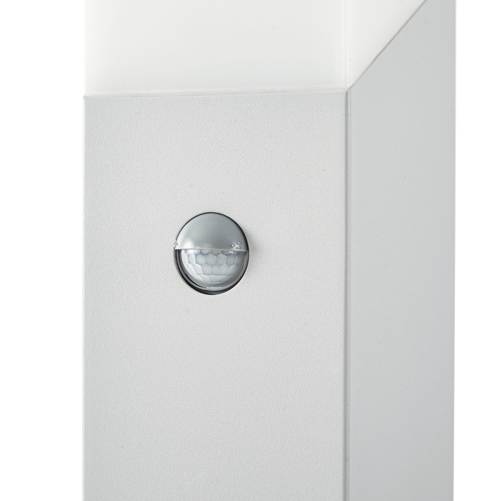 Lucande Luminaire pour socle Kiran, 60 cm, capteur, gris clair, IP44