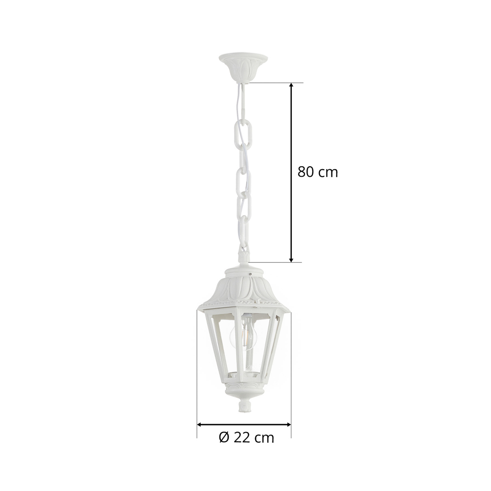 Suspension LED Sichem Anna 6 W 2 700K blanc/transp