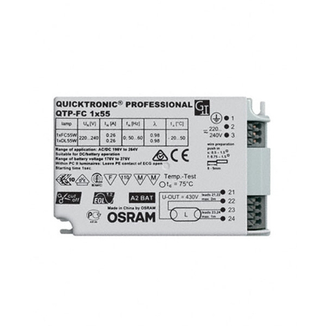 Ballast électronique QTP-FC 1x55 W