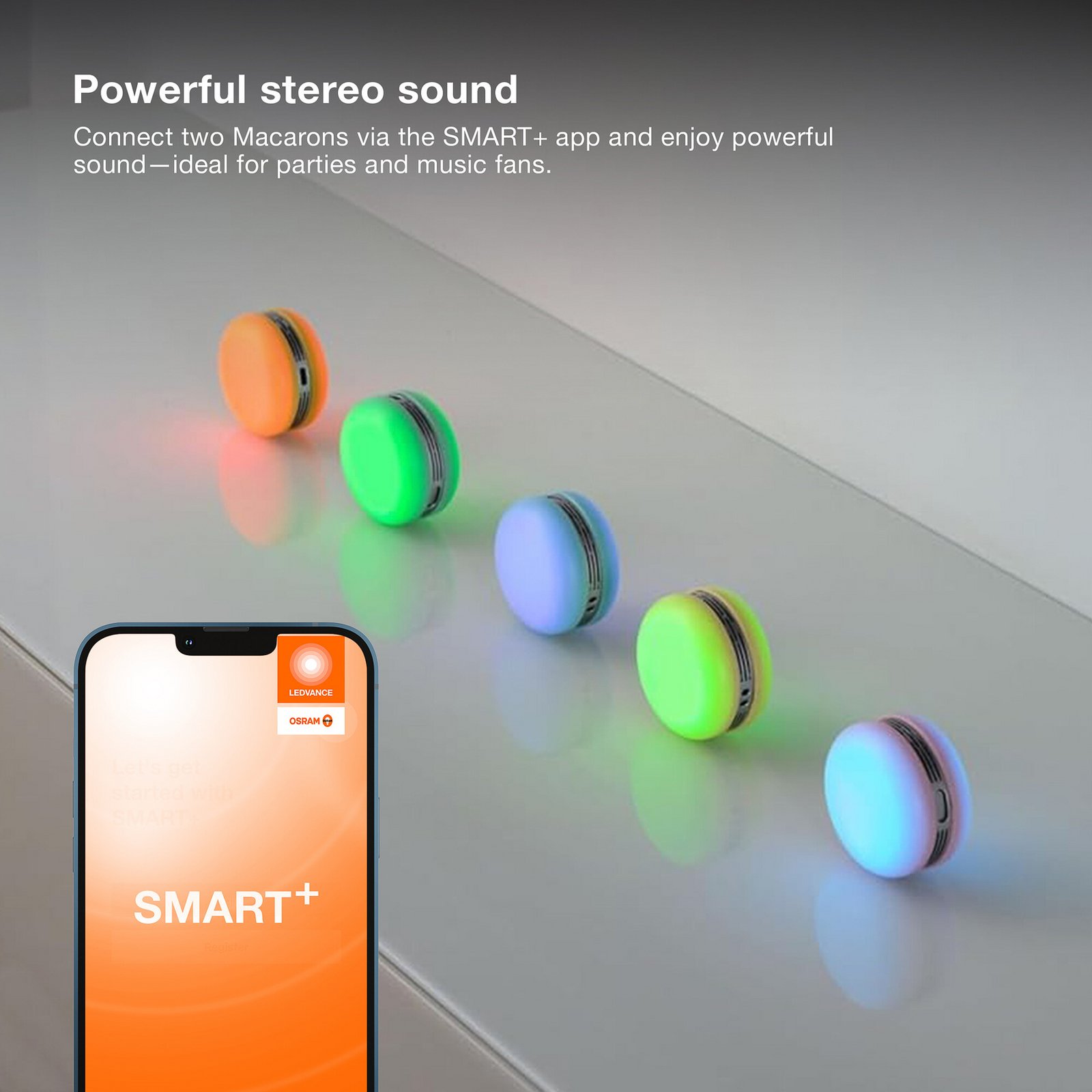 OSRAM SMART+ Bluetooth LED-kaiutin MACARON, vihreä, akku