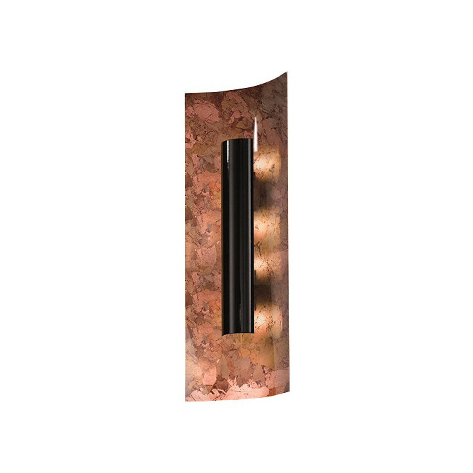 Applique Aura Automne noir brillant, 30 cm