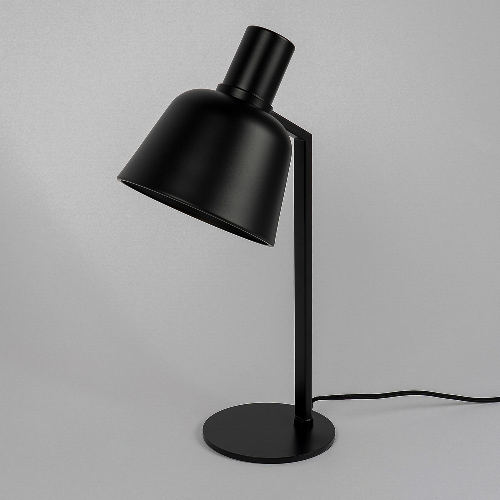 Lucande Servan table lamp, black iron