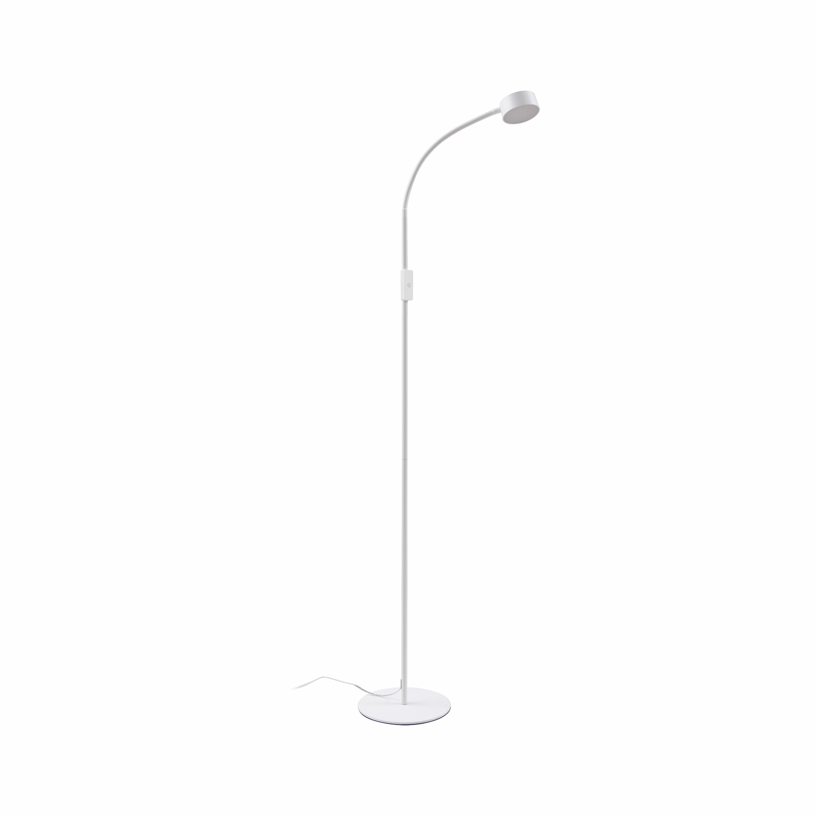 Lindby LED floor lamp Maori, white, CCT, dimmable, USB