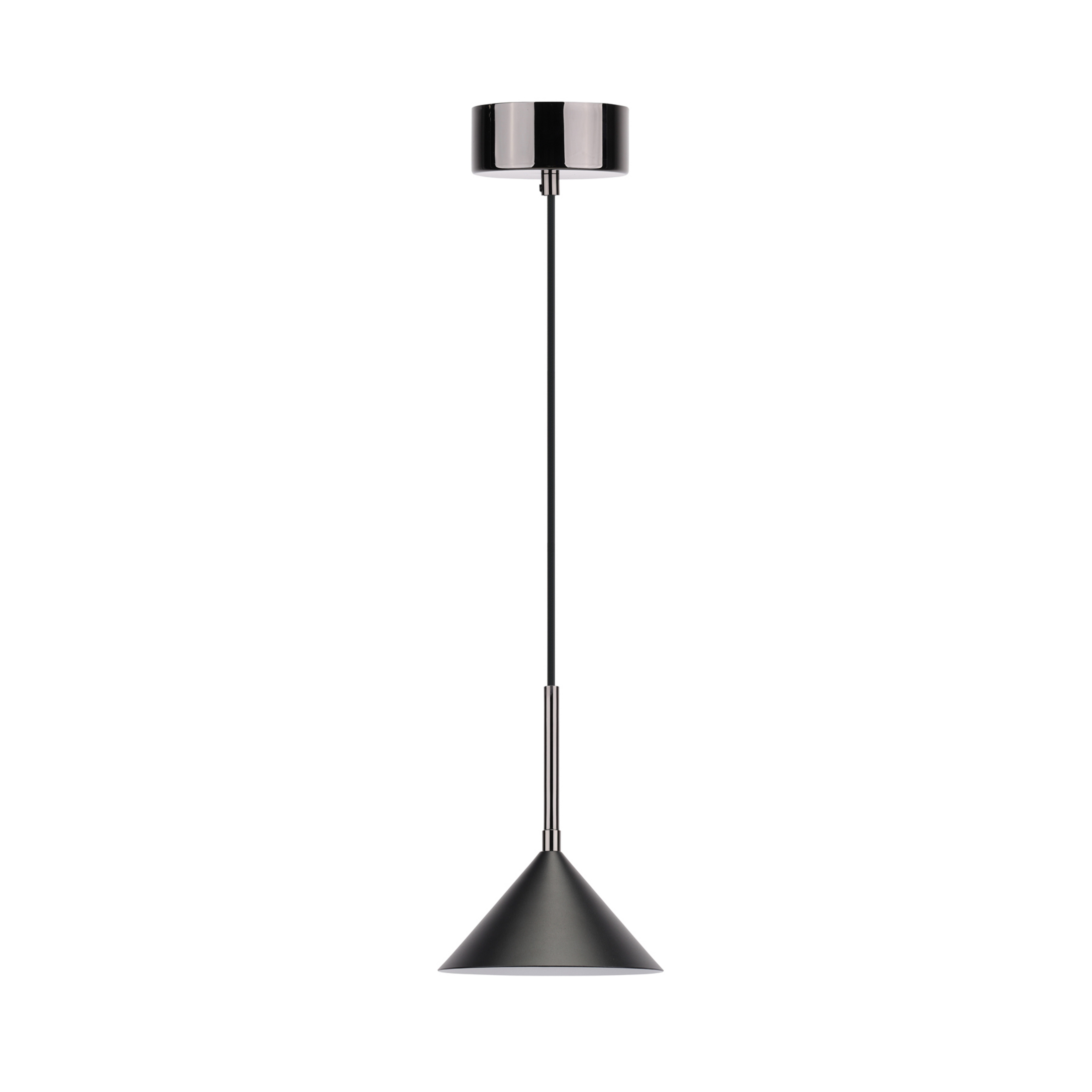 Kuro pendant light, Ø17cm, black, metal, G9 - Watt & Veke