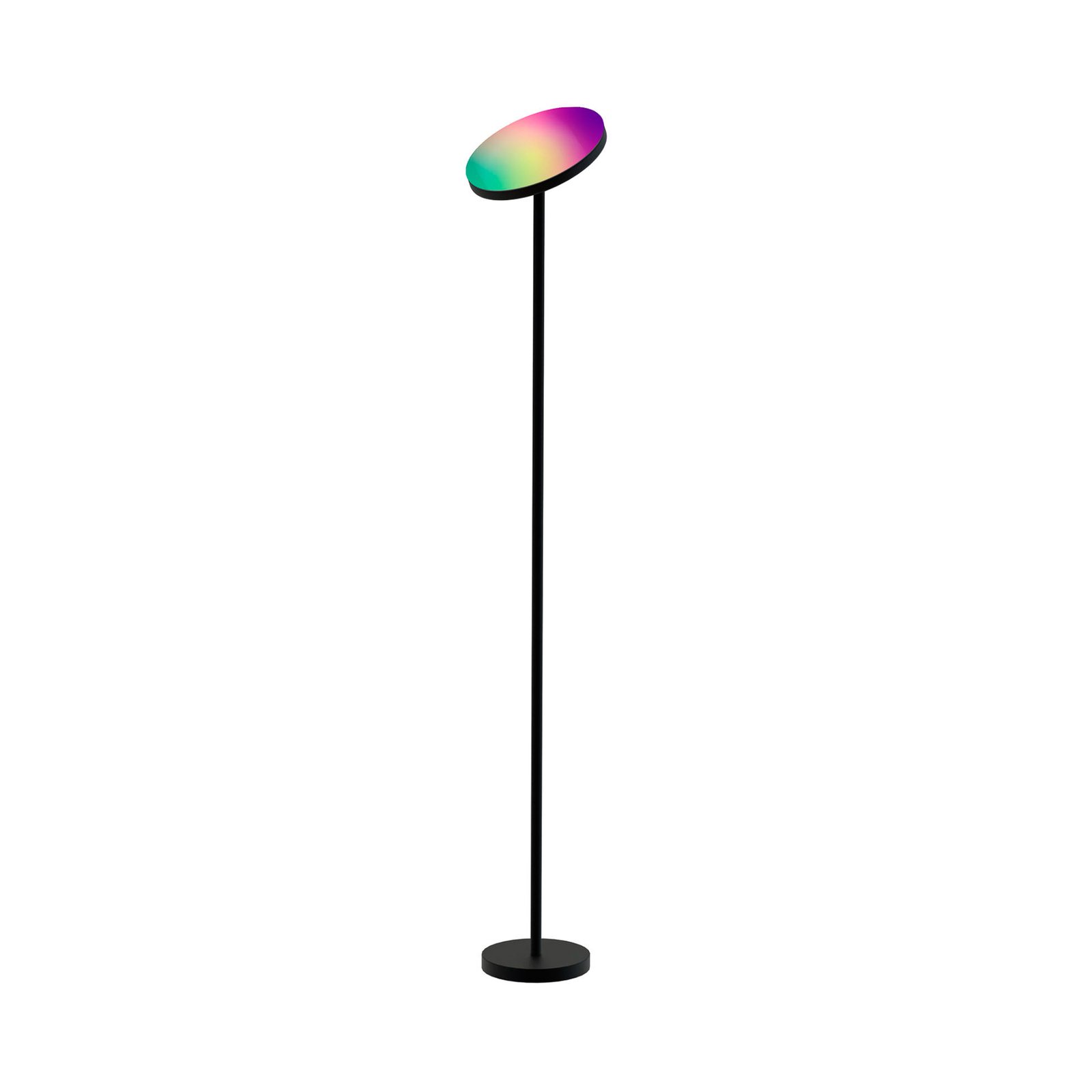 Müller Licht tint Lampadaire à éclairage indirect LED Pavo, RVB, CCT, métal