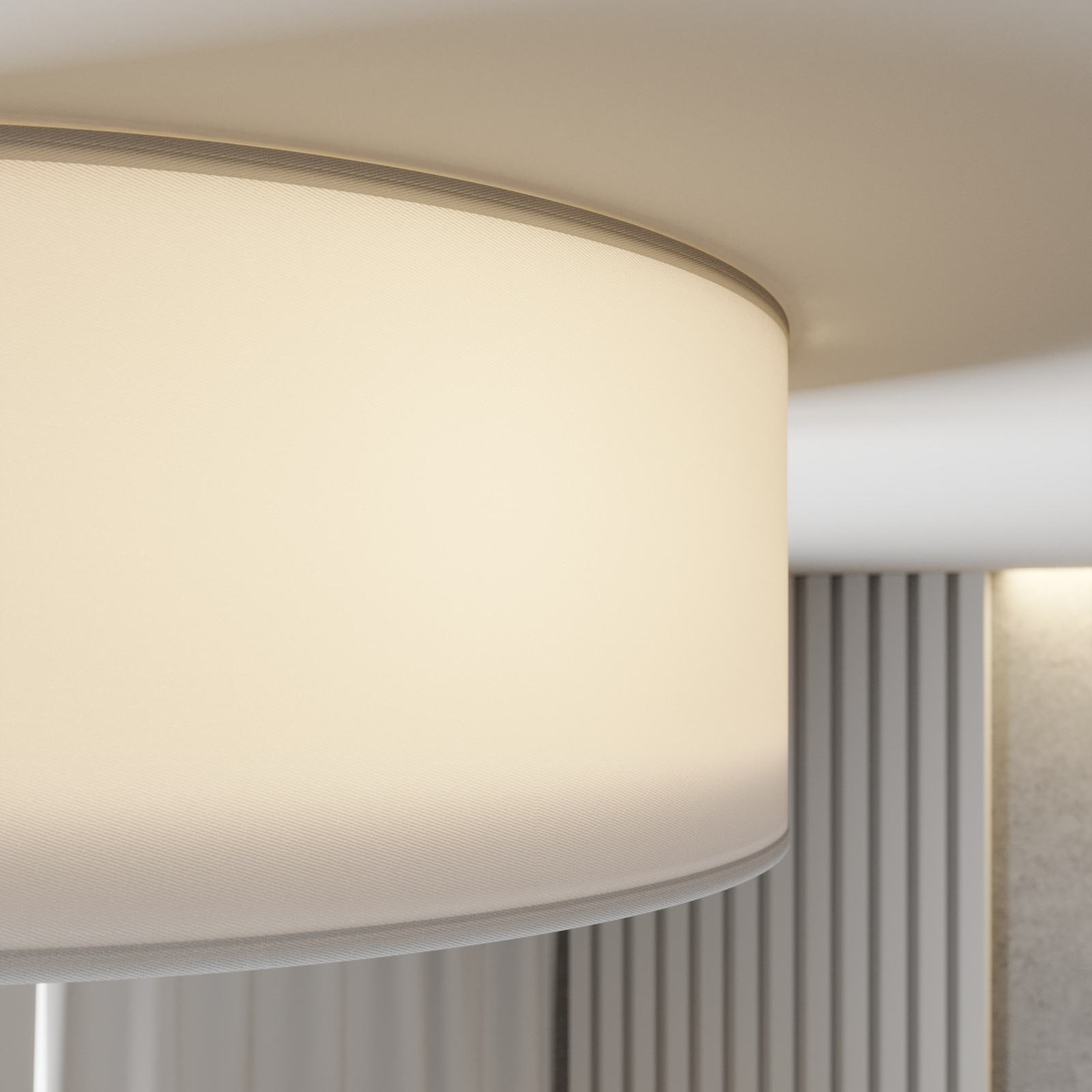 Bilbao plafondlamp, wit/goud, Ø 45 cm