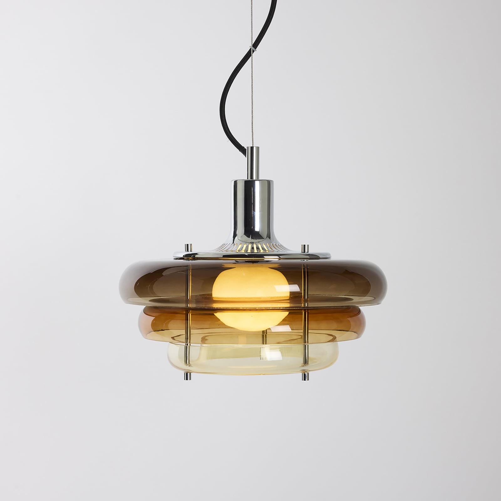 MARKET SET viseća svjetiljka Sunset Ø 28 cm, jantarna, staklo, E27 MARKET SET viseća svjetiljka Sunset Ø 28 cm, jantarna, staklo, E27