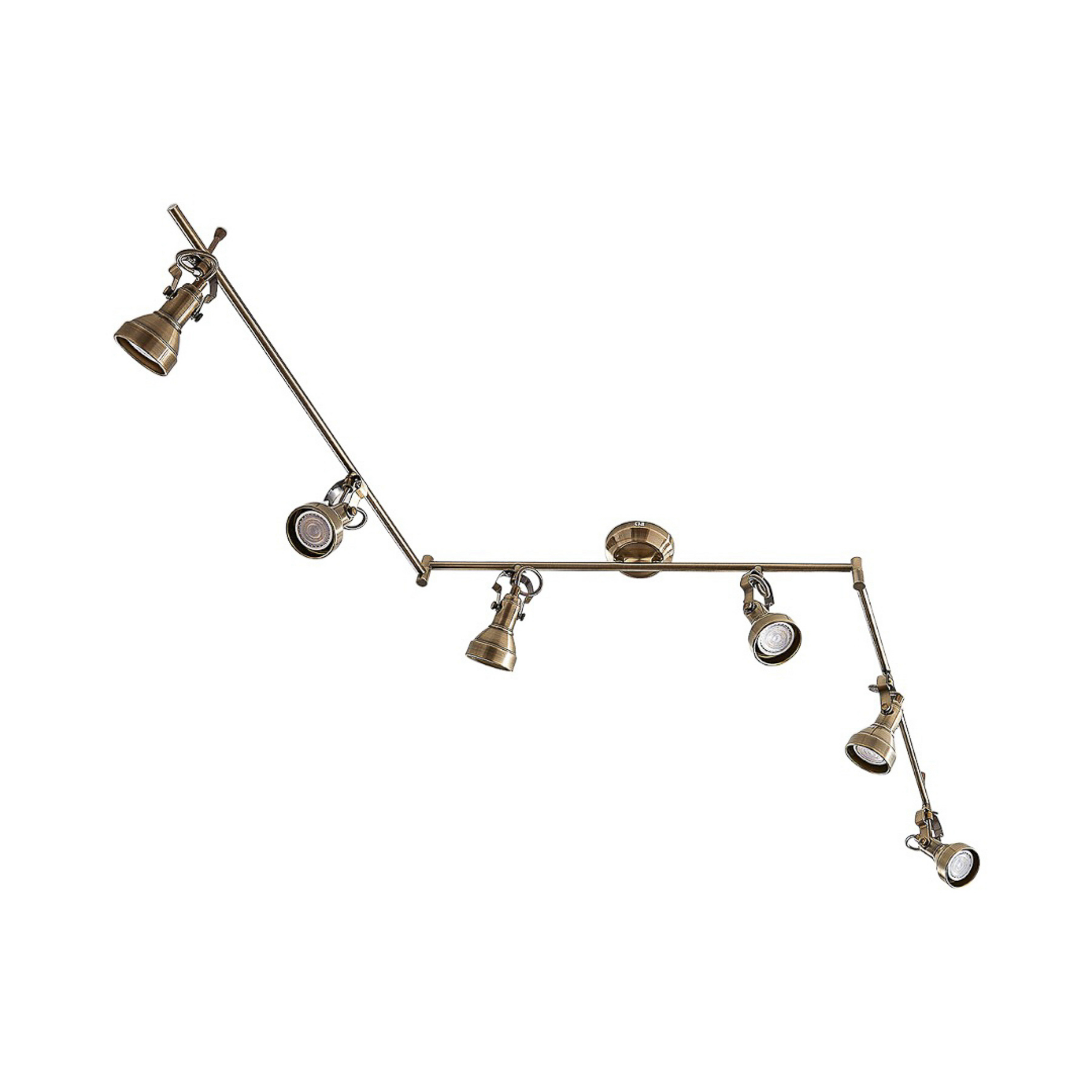 Perseas 6 LED Deckenleuchte Antique Brass - Lindby