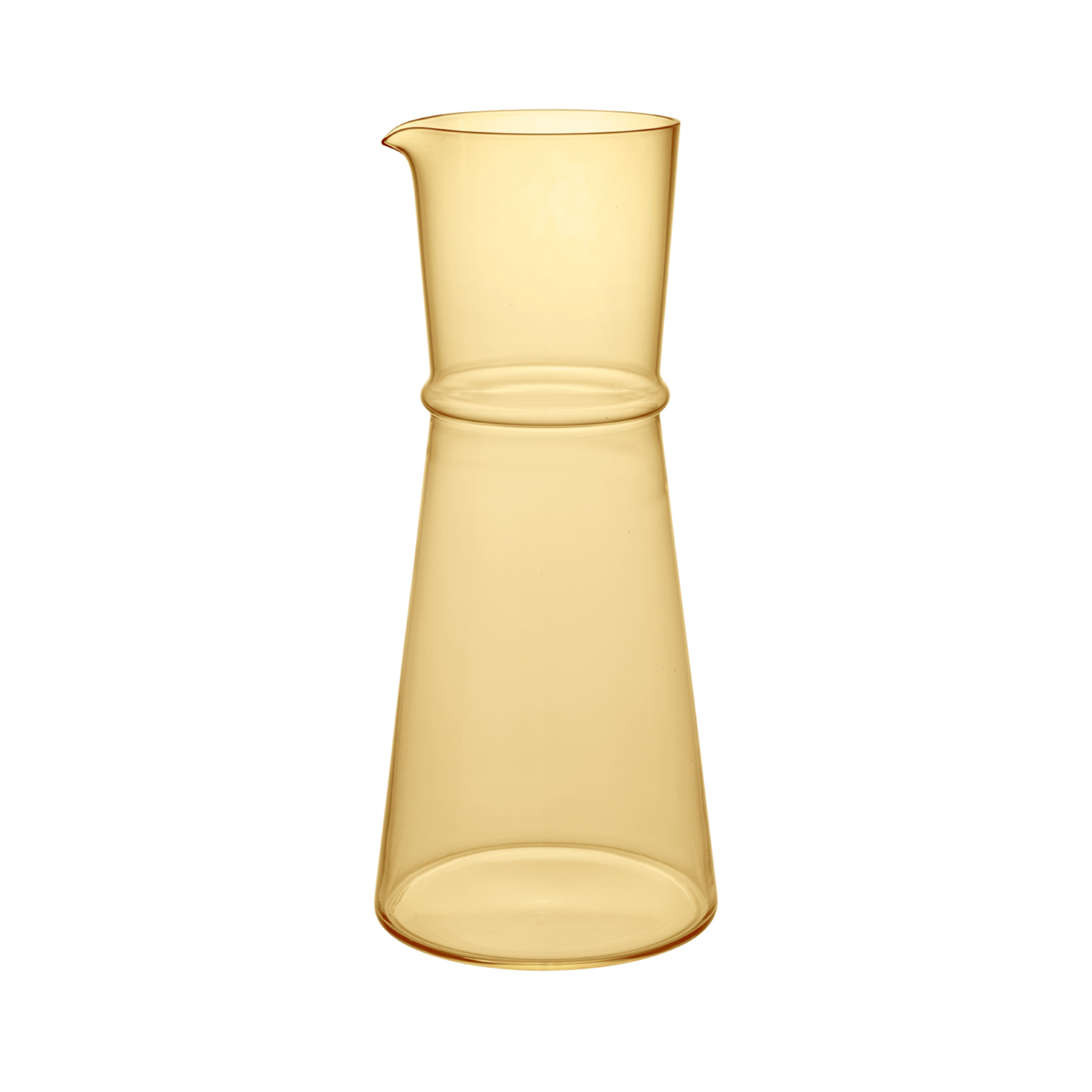 Carafe Boya, jaune, 1,35 litre, hauteur 25 cm, verre - ferm LIVING