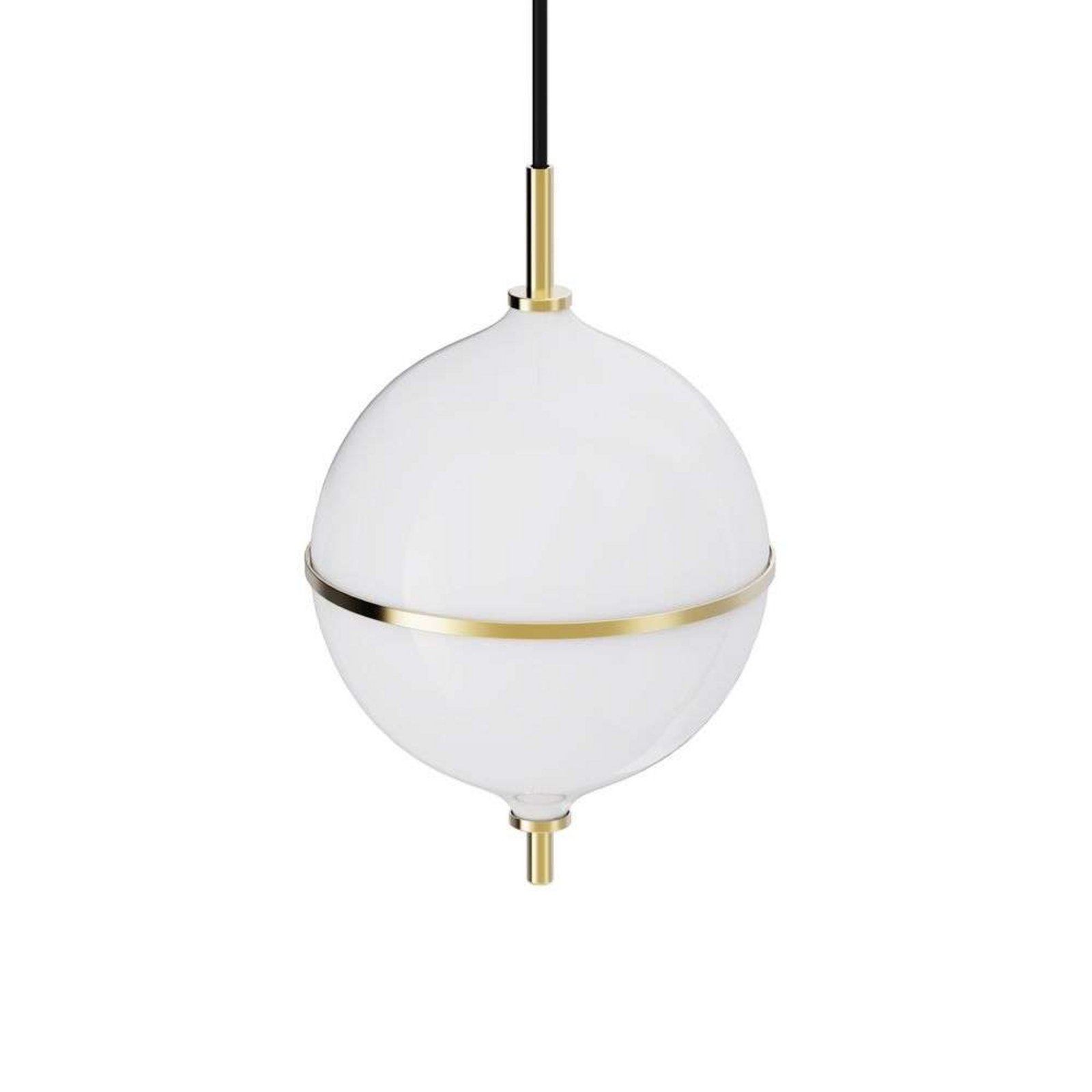 Eternal Moonlight Lustră Pendul Medium Coated Brass/Opal/Black - Rebello Decor