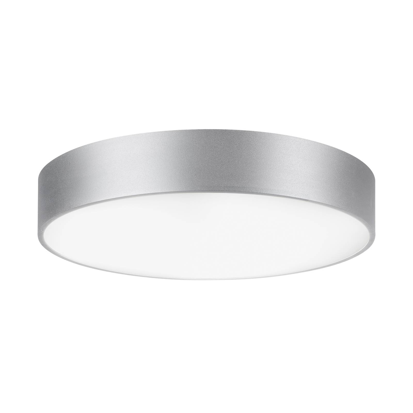 Biro Circle BRUMBERG Biro Cirkel, Ø 60 cm, aan/uit, zilver 4.000 K voor woonkamer / eettafel - alu / grijs / zink - Aluminium - plafond rond
