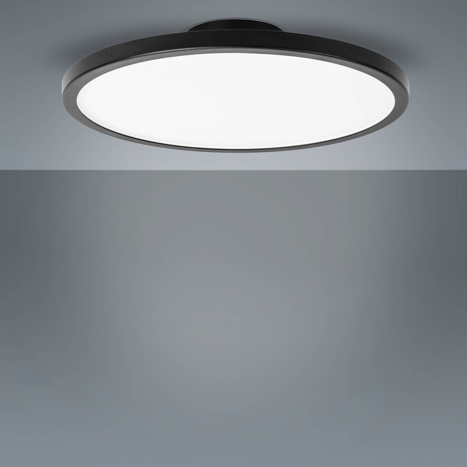 LIGHTME LED stropné svietidlo Aqua Ø 30,2 cm čierne