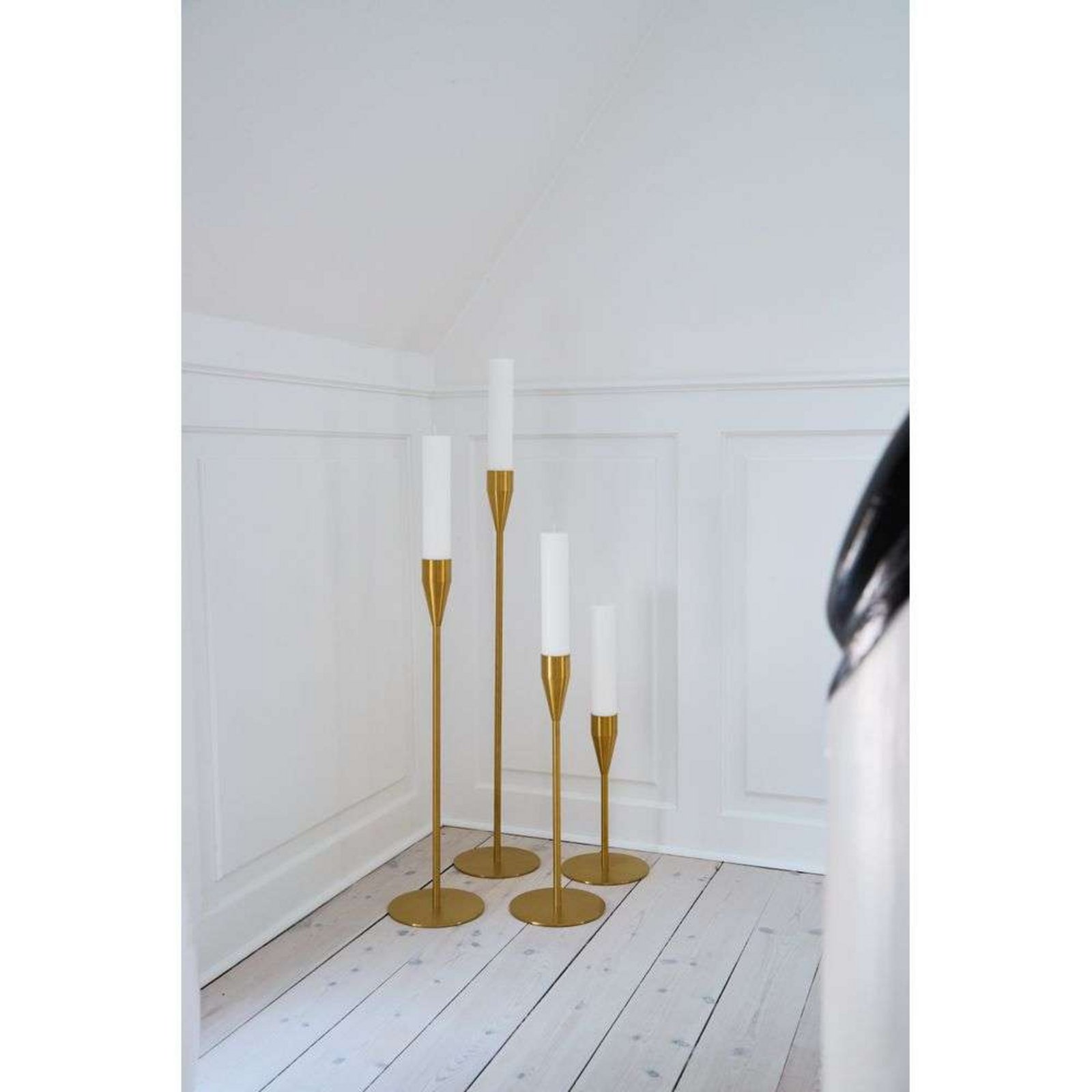 Mars Maxi Candle Holder H32 Brass - Piet Hein