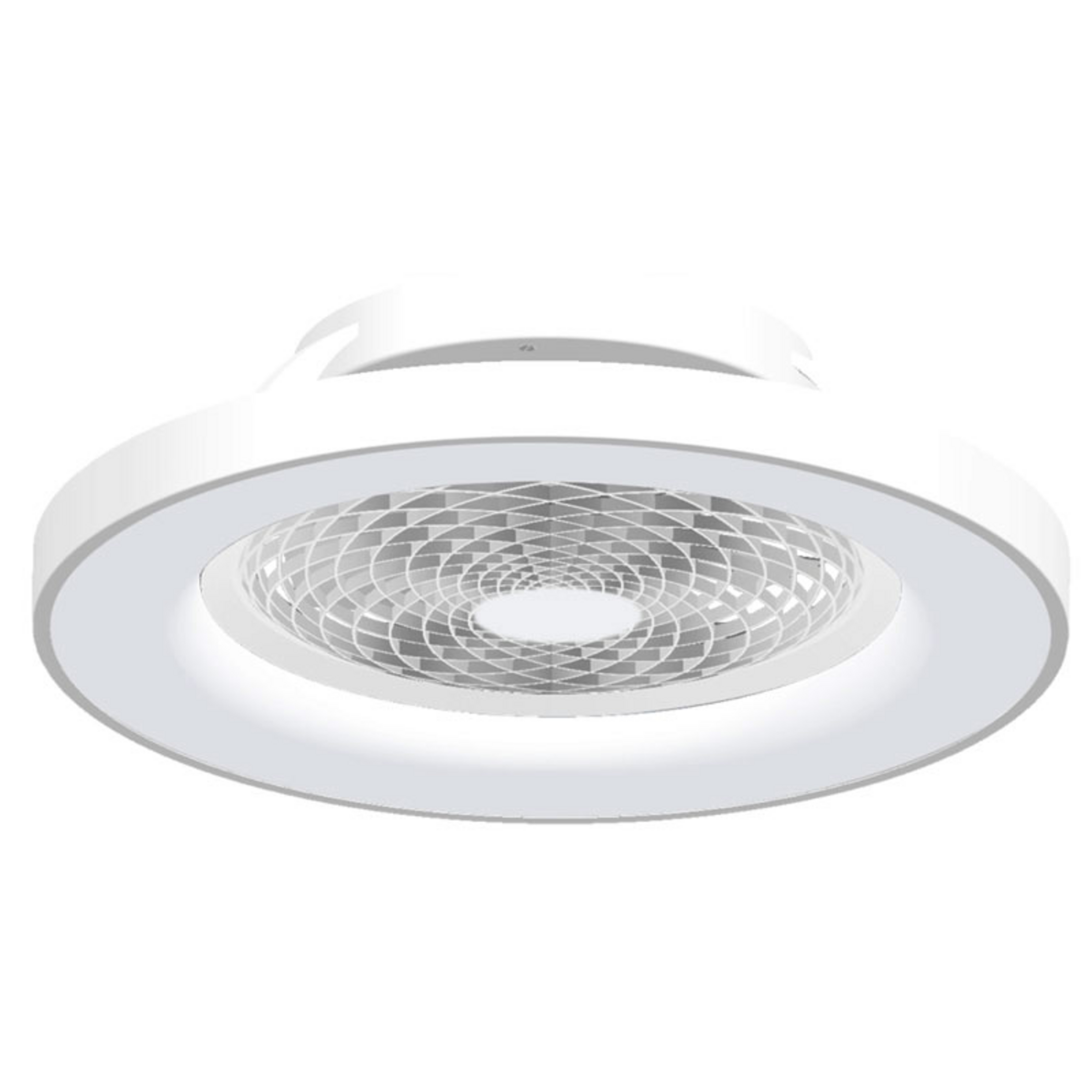 Smart LED-Deckenventilator Tibet, weiß, DC, leise, Ø 65 cm