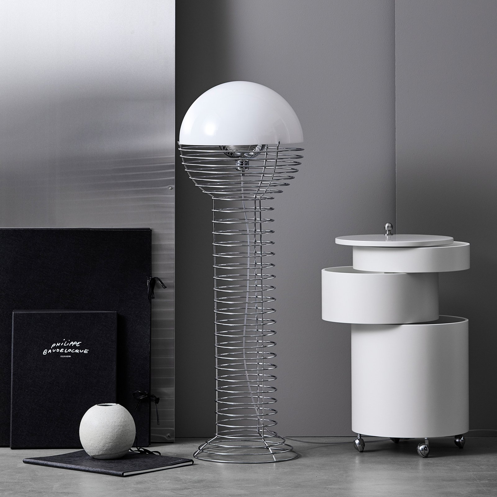Wire Golvlampa Vit - Verpan