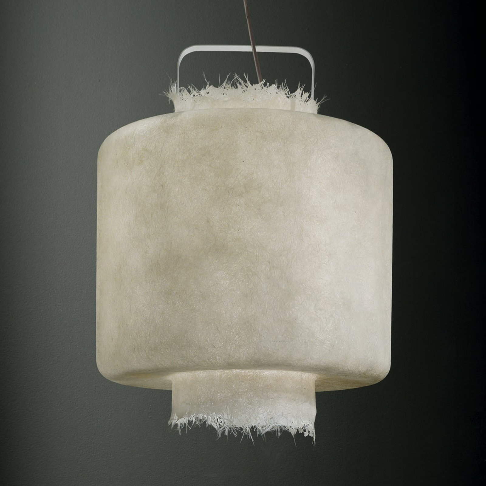 Karman Kimono - white LED hanging light 50 cm, for Living / Dining Room, fibreglass, E27, 10 W, energy efficiency: A+, H: 70 cm