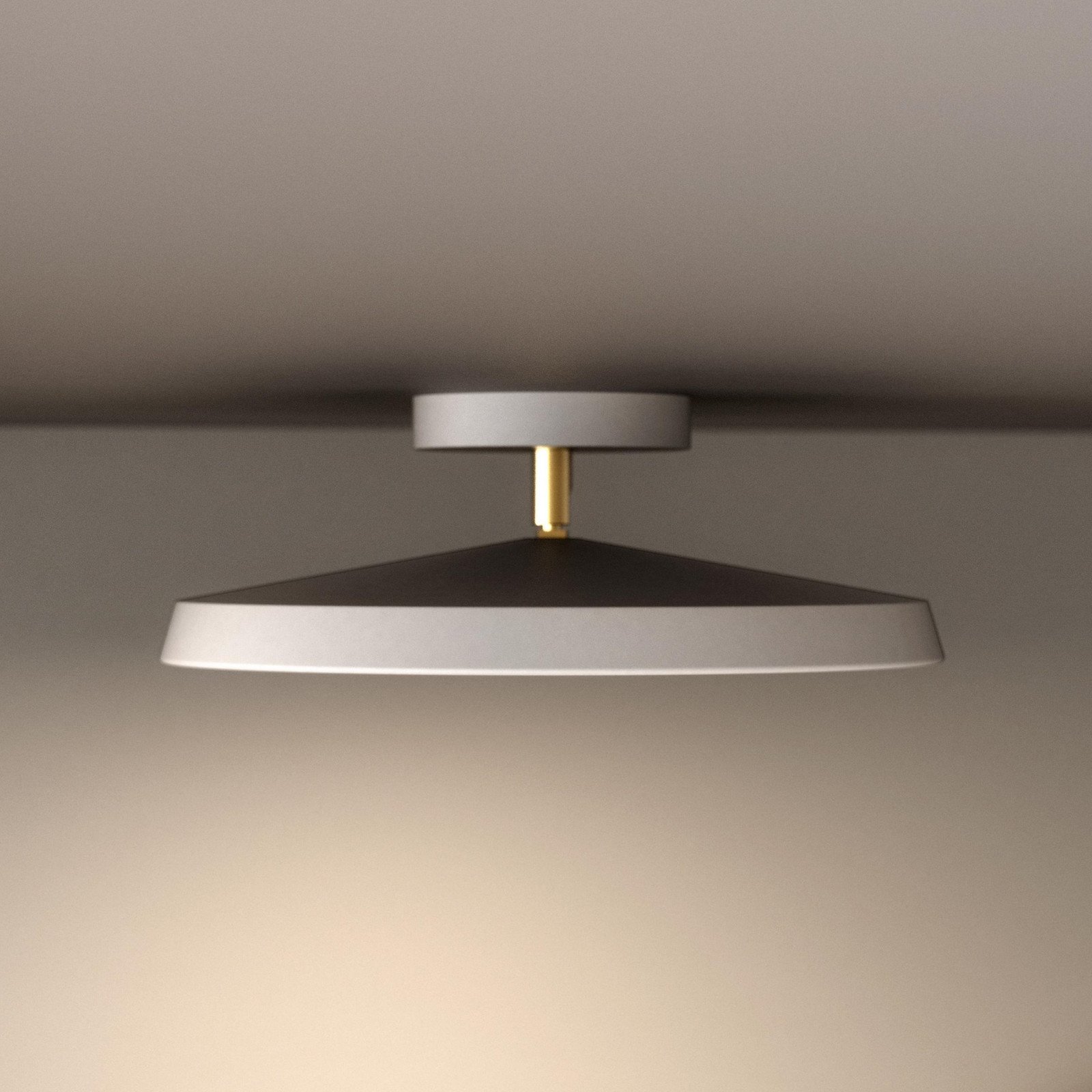 DFTP by Nordlux Plafonieră cu LED Kaito 2 Pro Ø 30 cm alb distanțare - Camera de zi / sufragerie - modern - alb alamă - Plastic