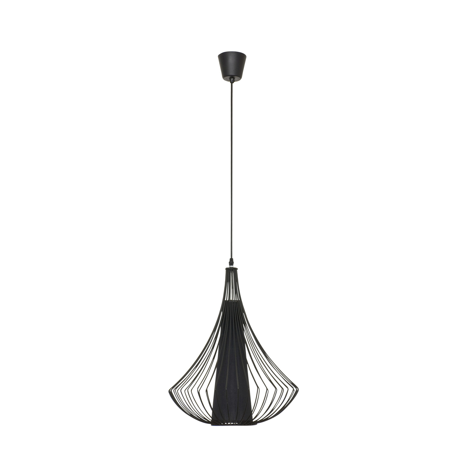 Hanglamp Karen met dubbele kap in zwart