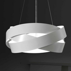 Lampa wisząca Pura w kolorze białym, oprawa E27