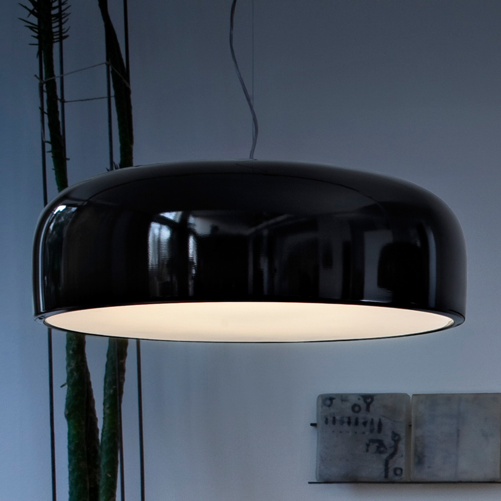 FLOS Smithfield S - lampa wisząca czarna lśniąca