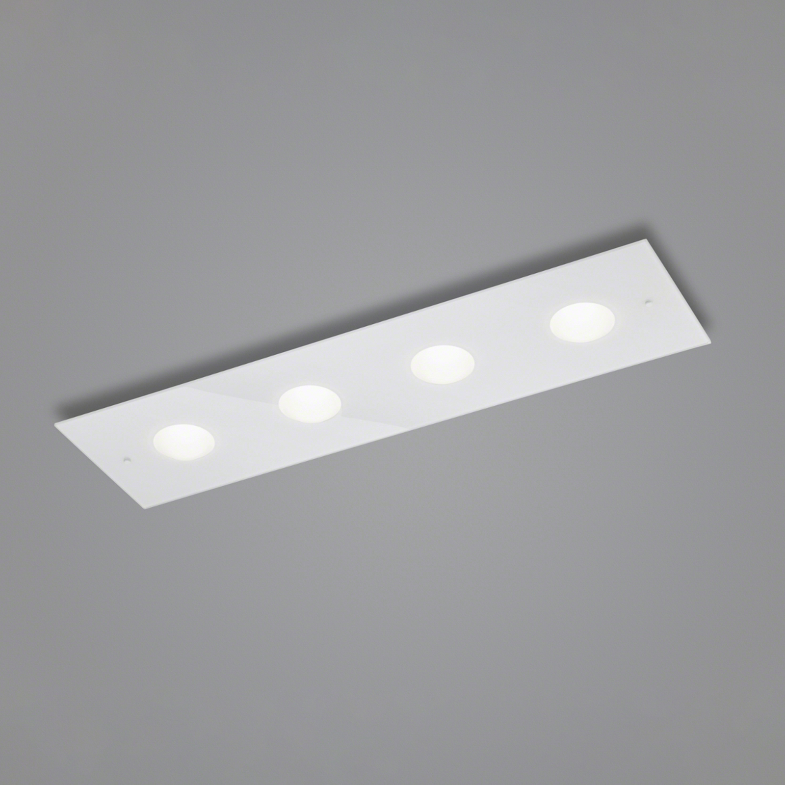 Candeeiro de teto LED Helestra Nomi 75x21cm branco escuro