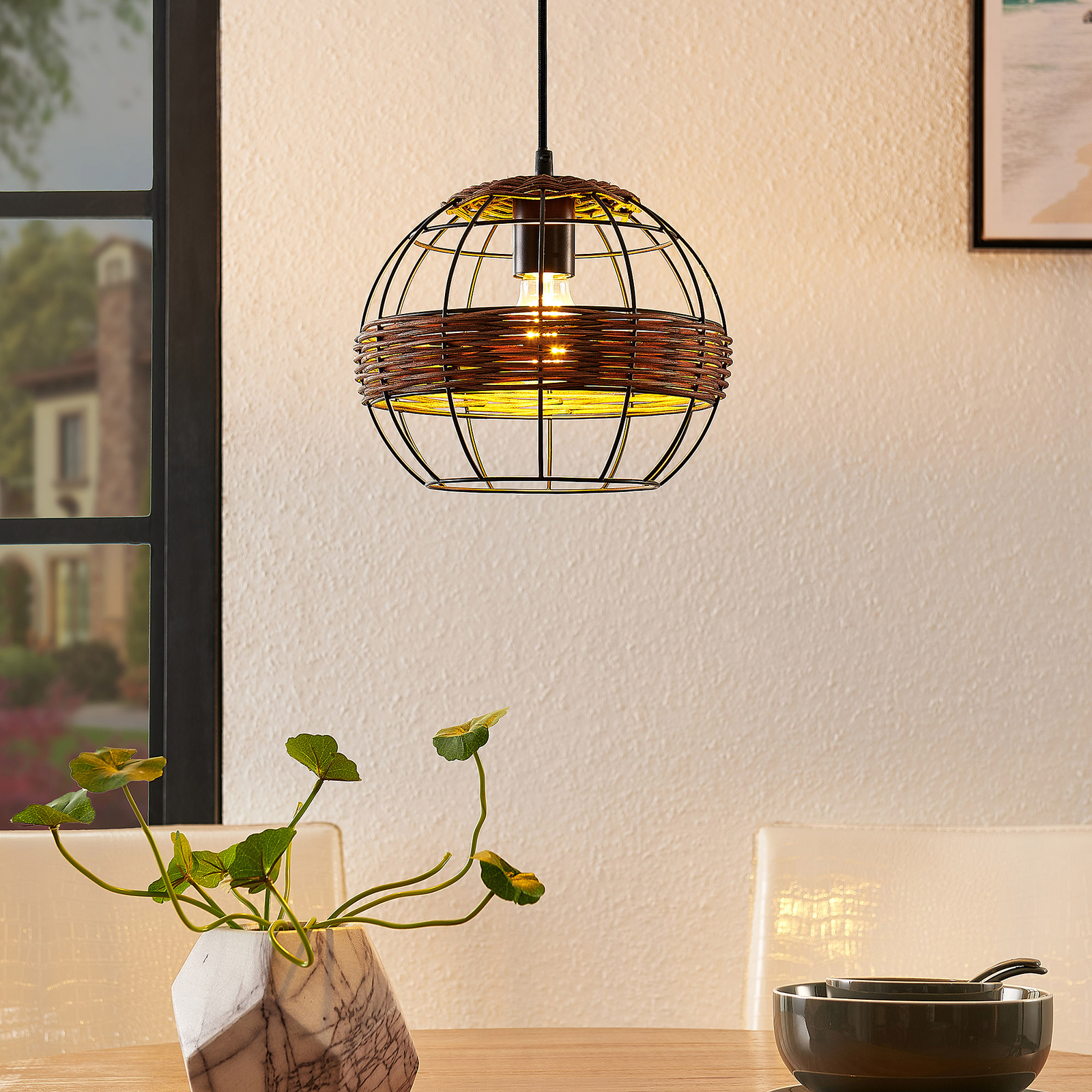 Kaska Pendelleuchte, einflammig, 25 cm