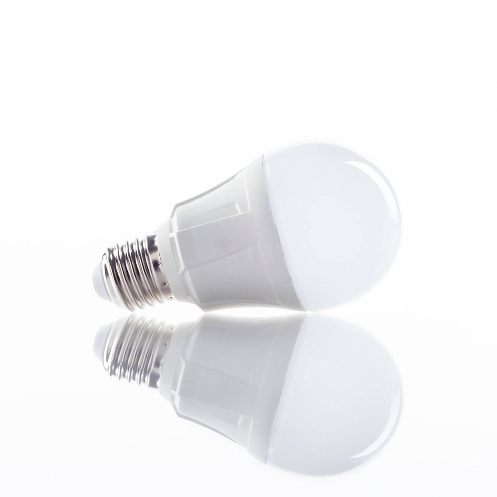 Lindby LED žiarovka, sada 10 ks, E27, 8,5 W, matná, 3 000 K
