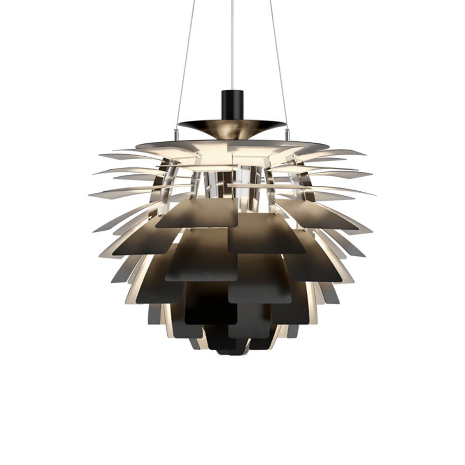 PH Artichoke Závěsné Světlo Ø600 LED-Bluetooth 2700K Black - Louis Poulsen