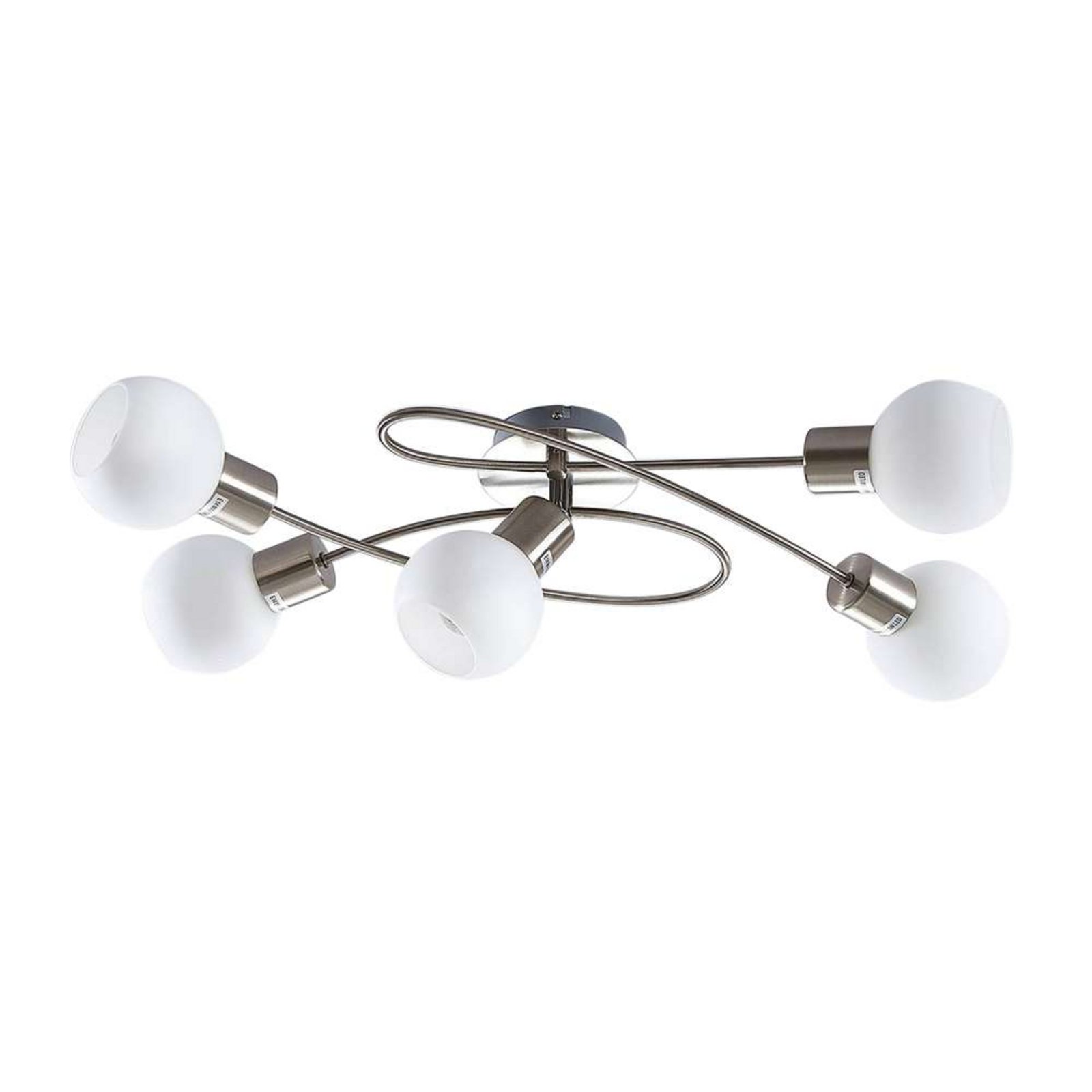 Elaina 5 Ceiling Lamp Nickel - Lindby