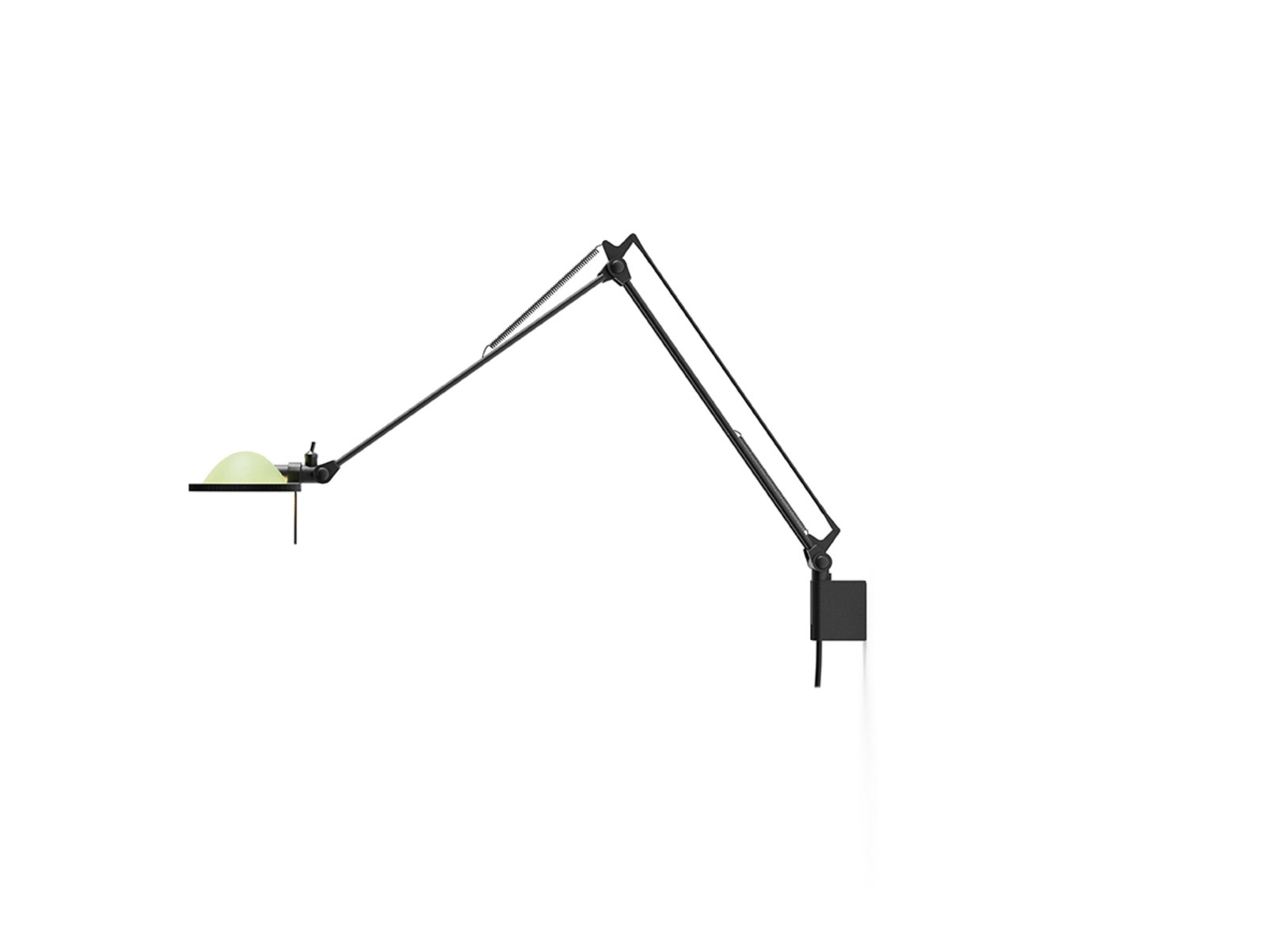 Berenice Wall Lamp 30x30 Green Glass/Black - Luceplan