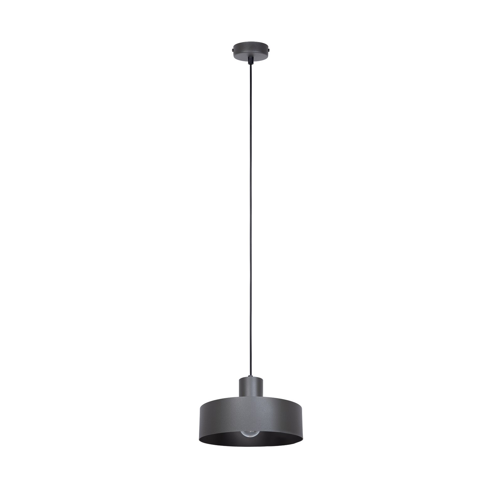 Hanglamp Rif M, olijfgroen, 1-lamp, Ø 25 cm, staal 