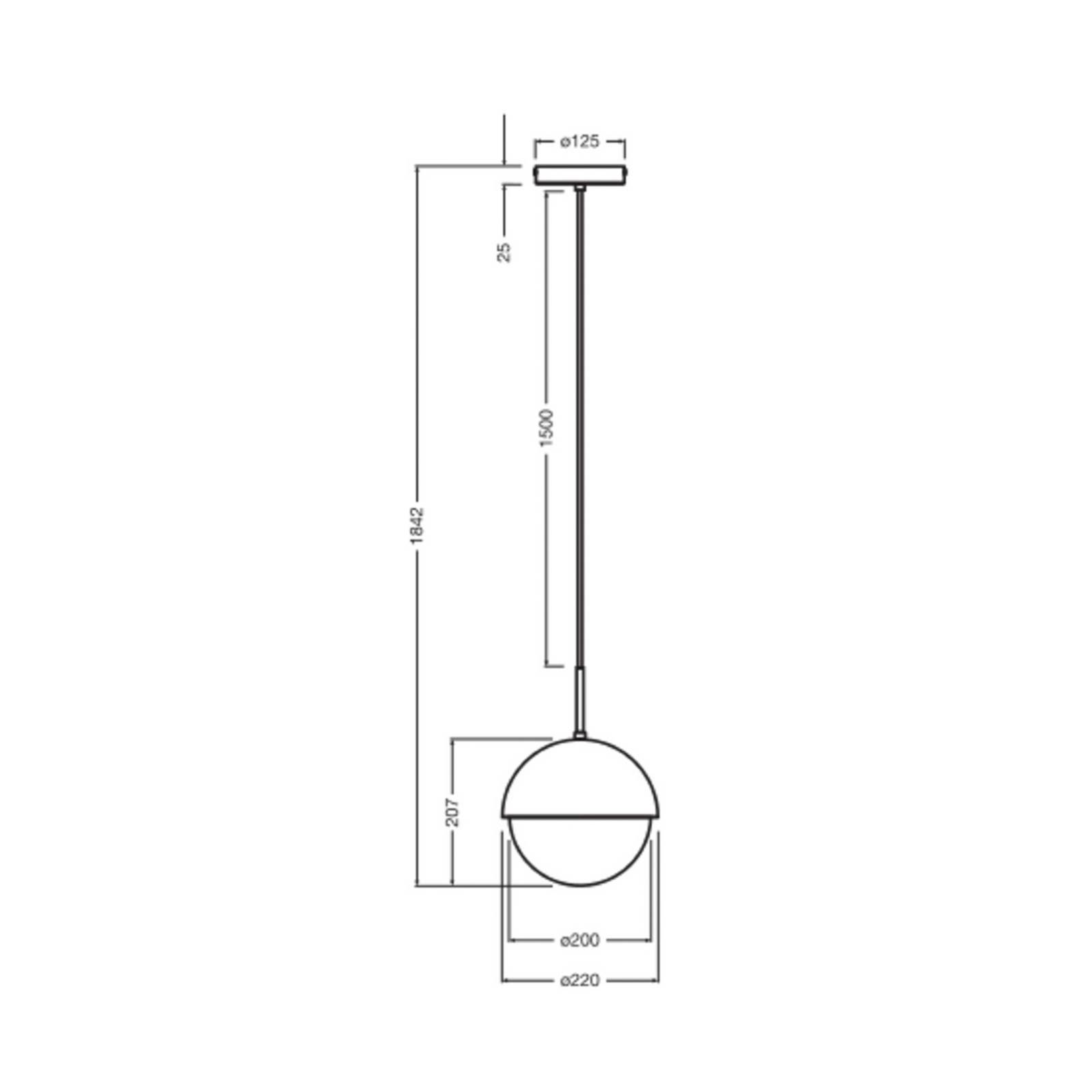 Żyrandol OSRAM Decor Dome, w kolorze chromowym, Ø 22 cm, metalowa