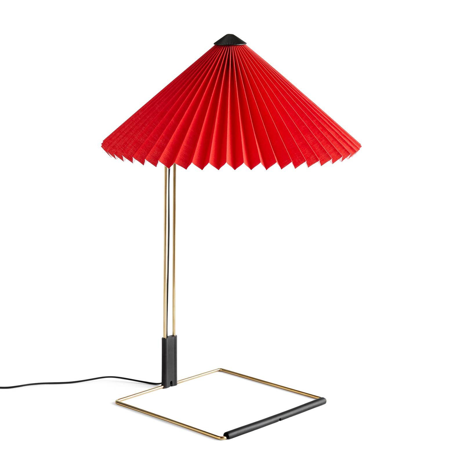 hay - matin 380 lampa sto?owa led, jasnoczerwona, do salonu / jadalni, stal, bawe?na, abs, pvc, 5w, wys. 52 cm