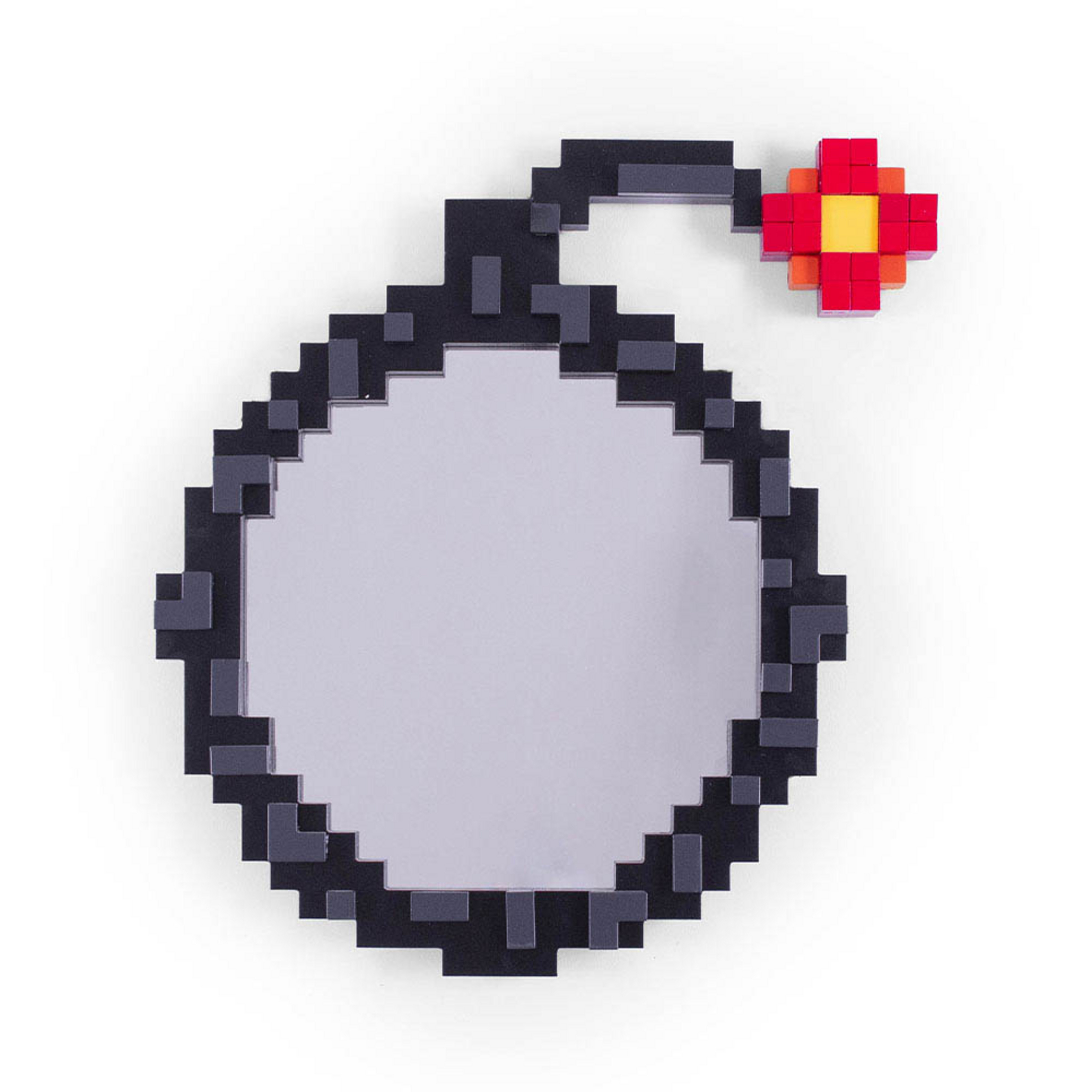 Espejo Bomb Pixel Negro/Rojo/Amarillo - SELETTI