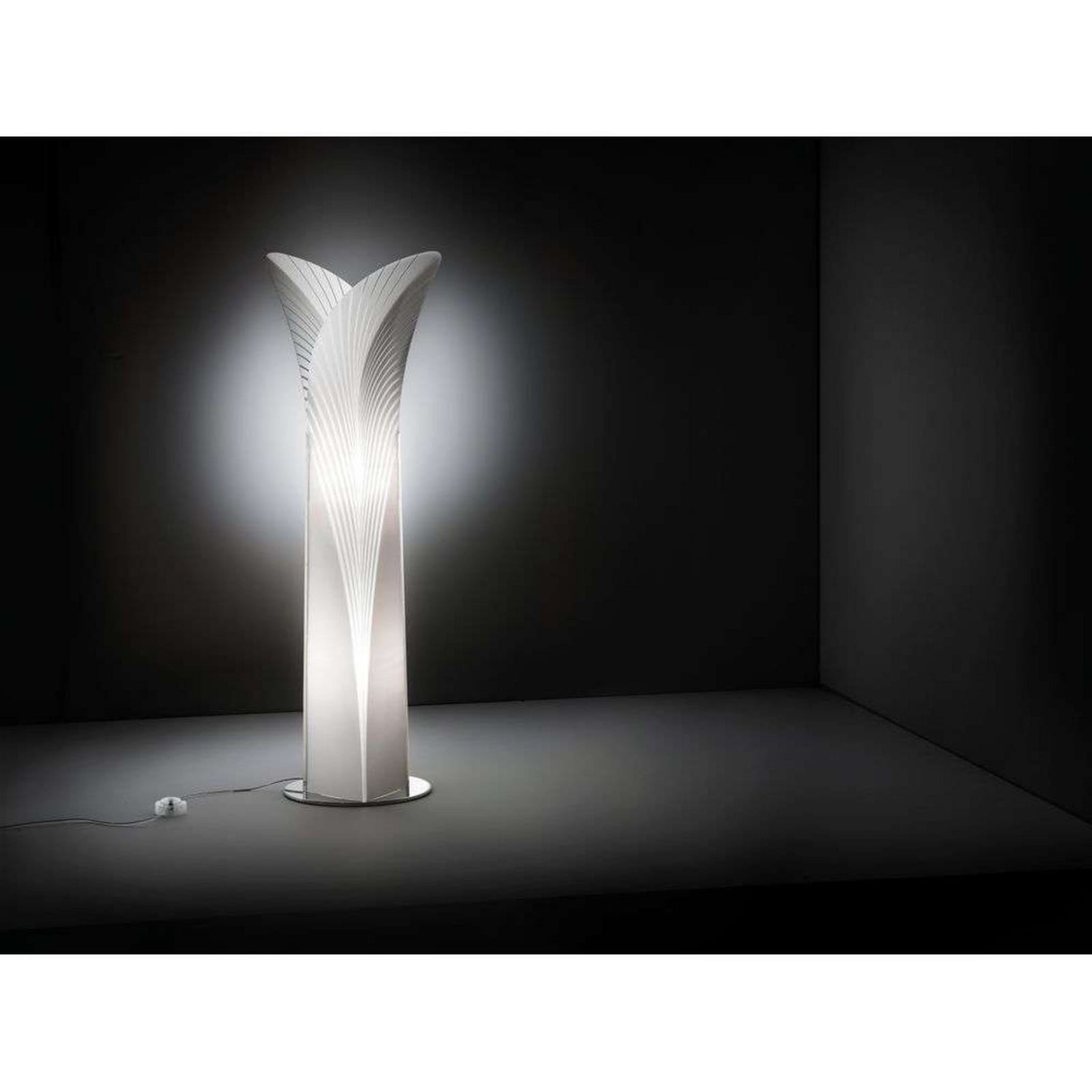 Las Palmas Gulvlampe L Hvid Slamp - Stue - Plastik