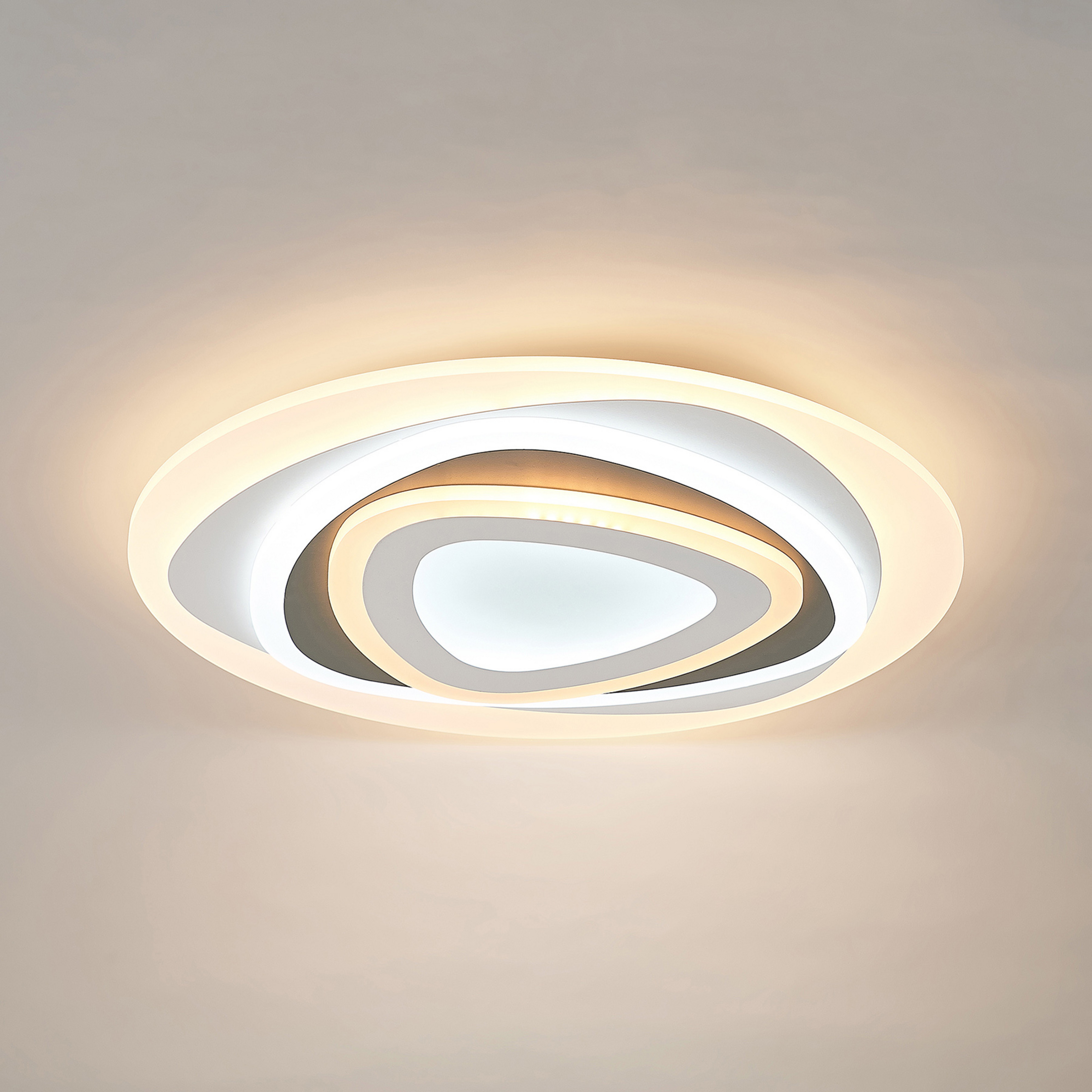 Lindby LED mennyezeti lámpa Rebeka, Ø 50 cm, CCT, távirányítóval