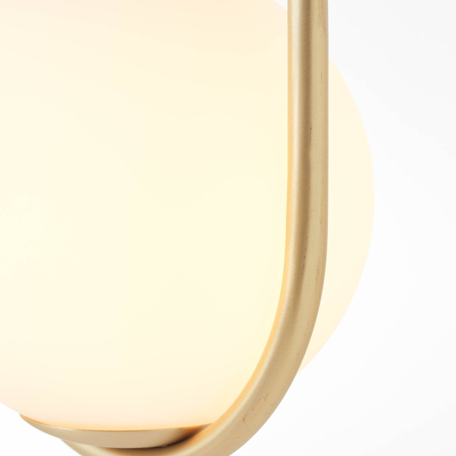 Lámpara colgante Glint con pantallas de cristal, 4 luces