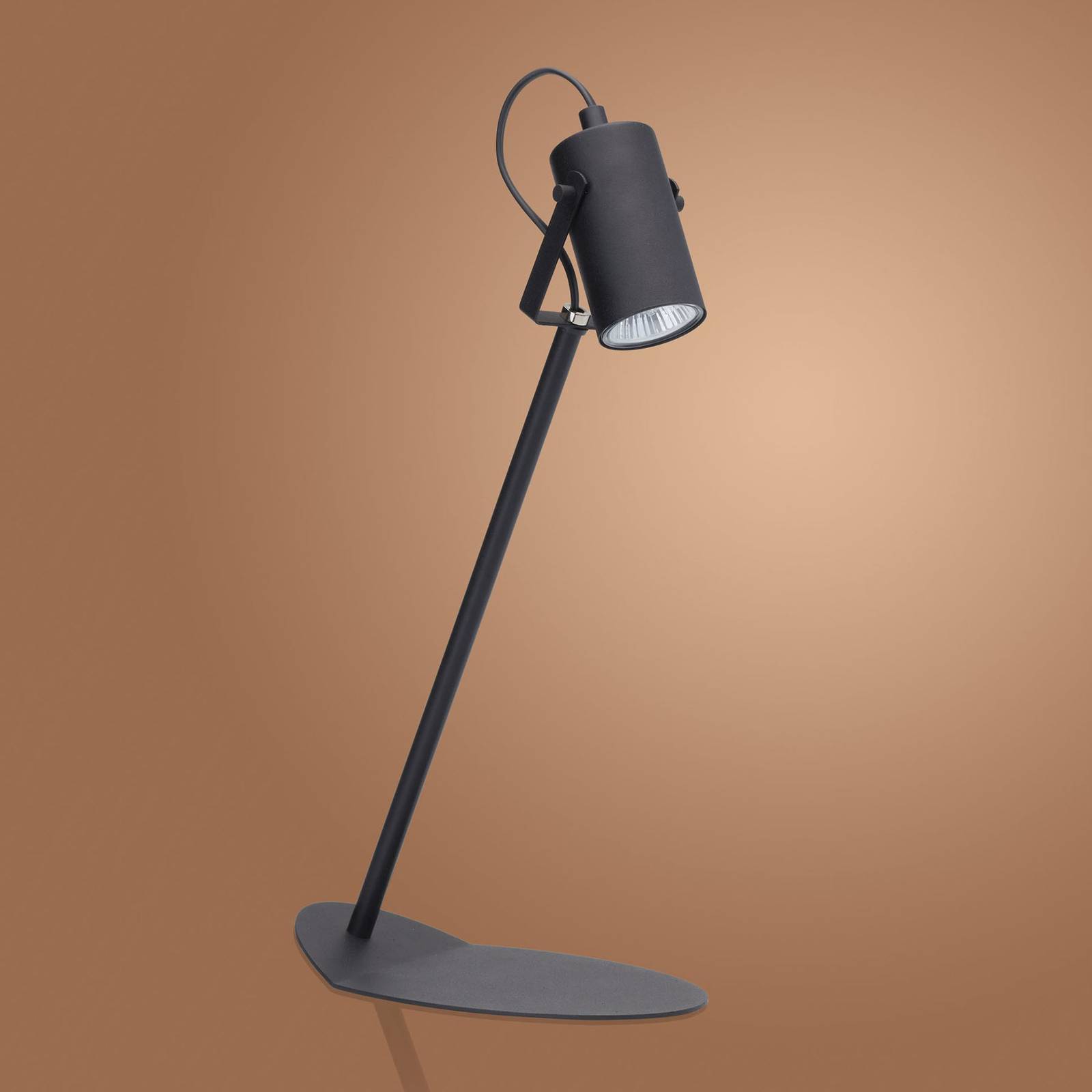 Euluna Lampe à poser Redo en métal noire