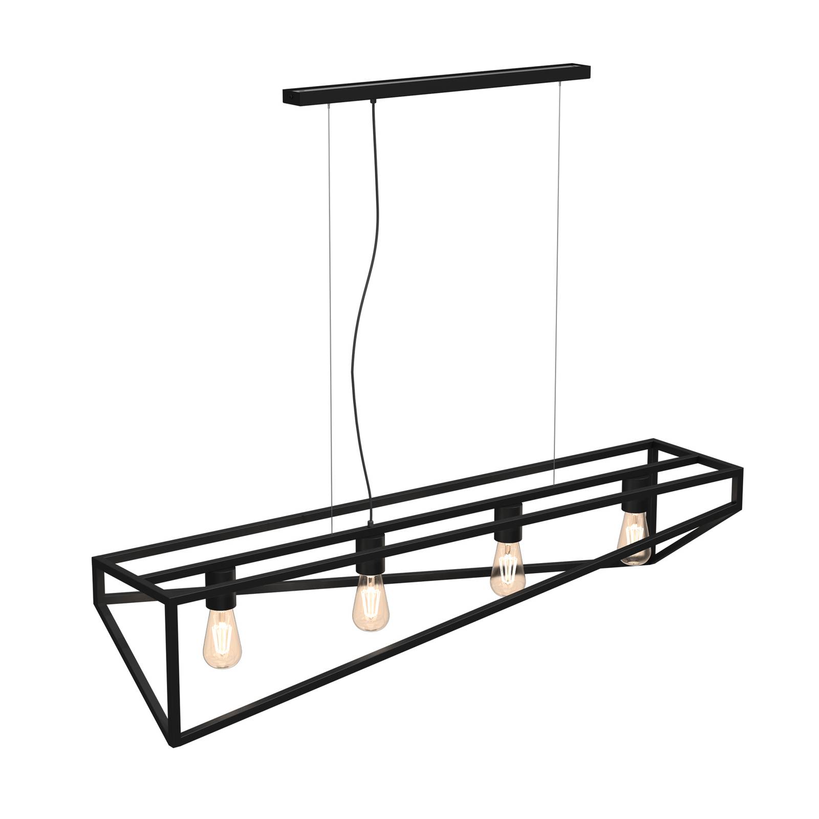 Hänglampa Scarlett, 4 lampor, svart