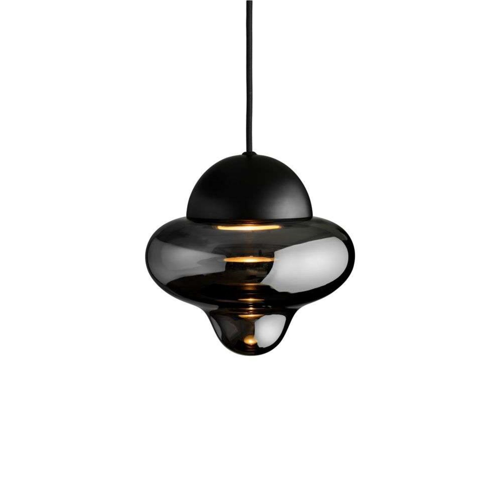 Nutty Lustră Pendul Smoke/Black - Design By Us